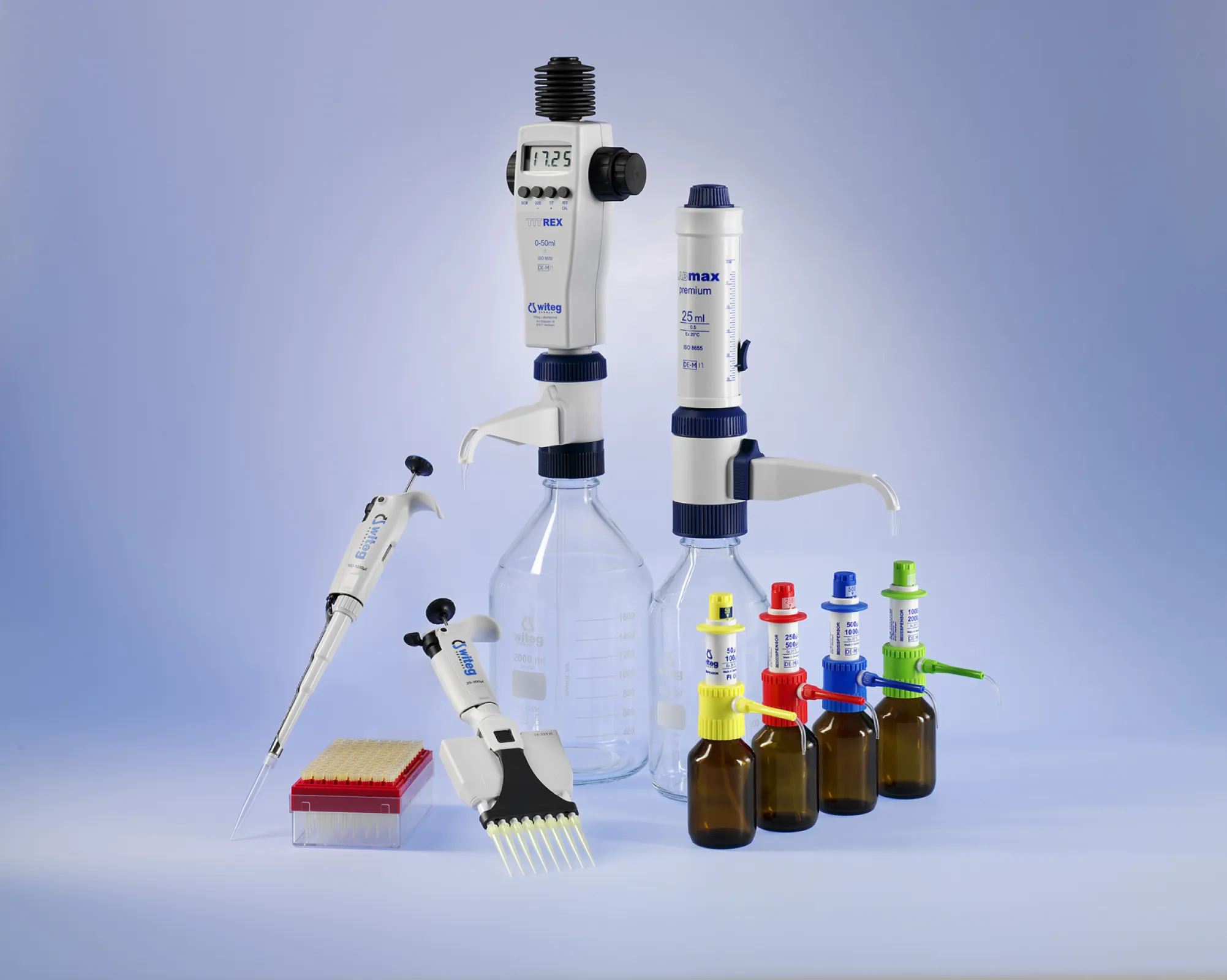 Liquid Handling: We offer high-quality instruments for all tasks in liquid handling like pipetting, dispensing and titrating.