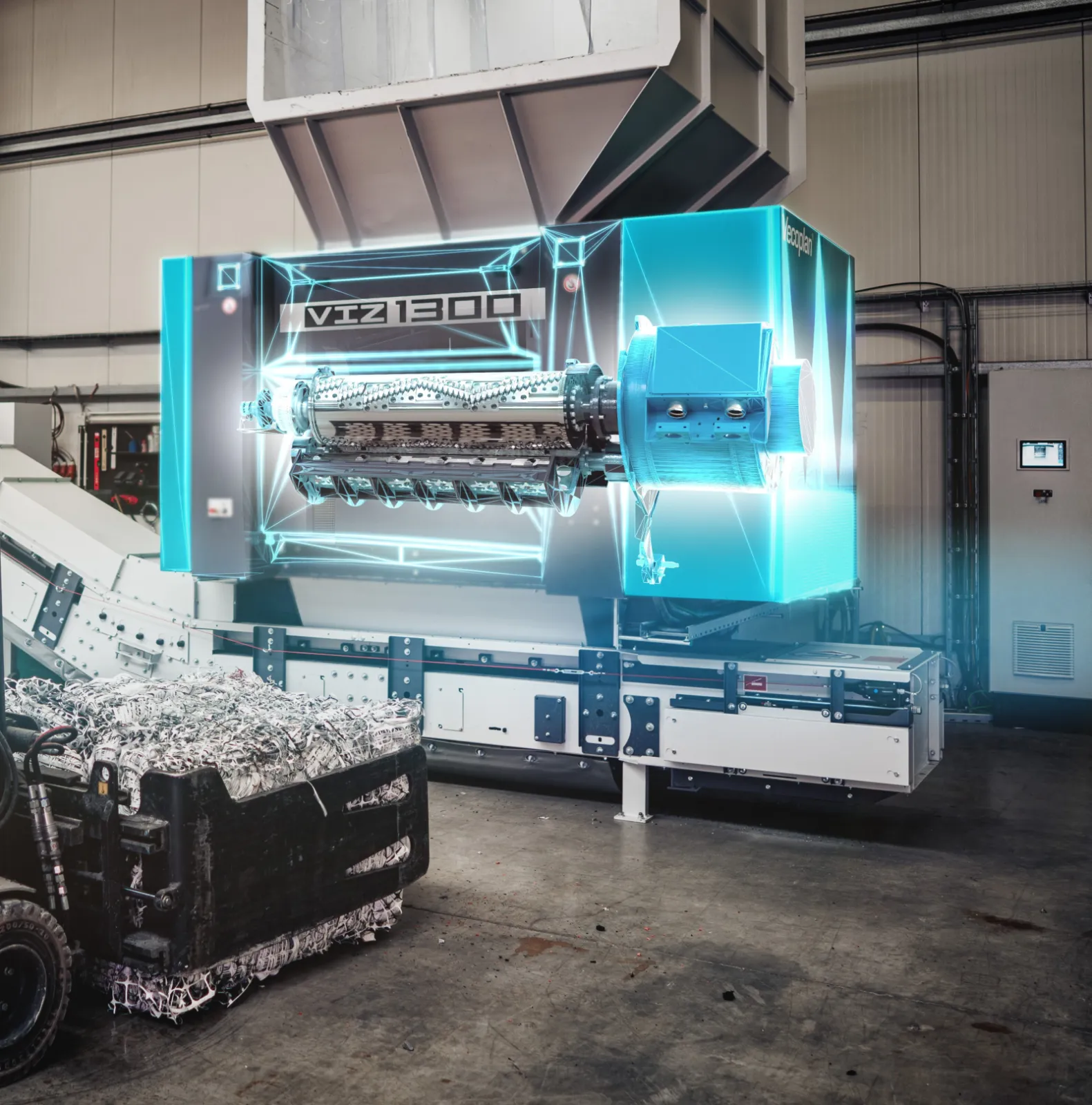 Single-shaft shredder type VIZ