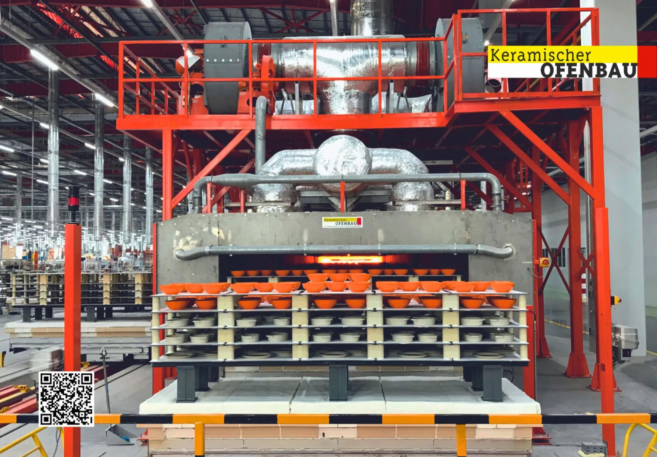 Tunnel kiln for tableware