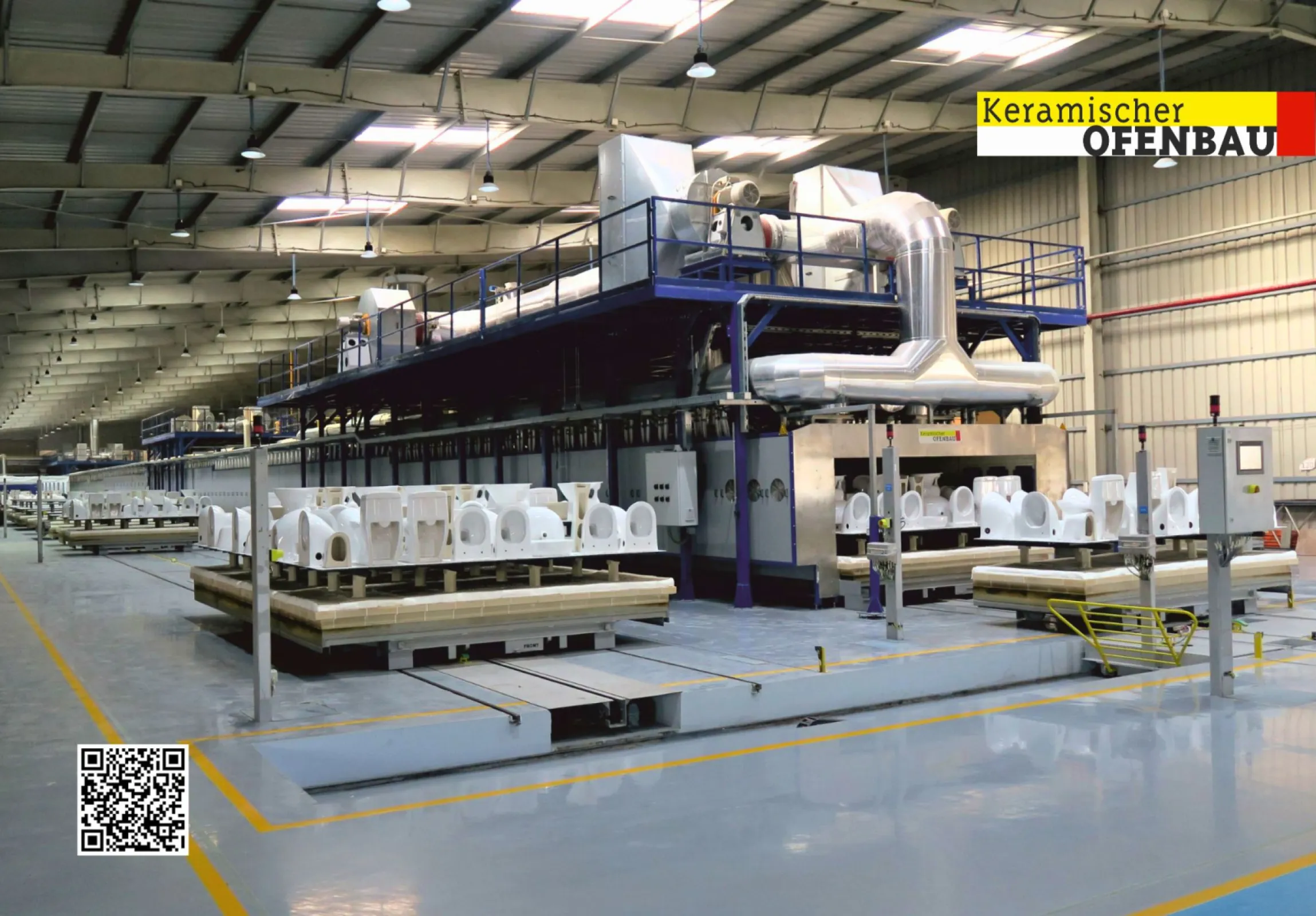 Tunnel kiln for sanitaryware