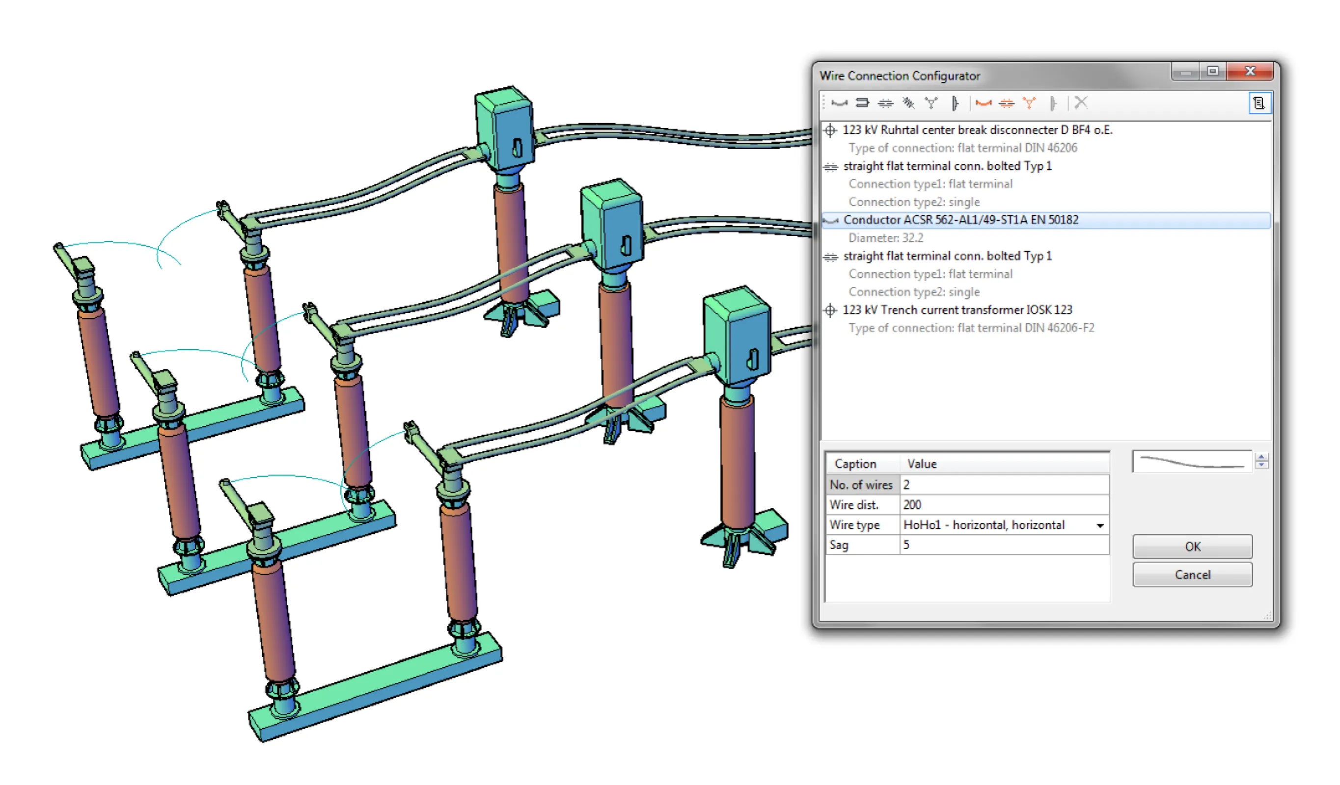 Easy configuration of wire connections