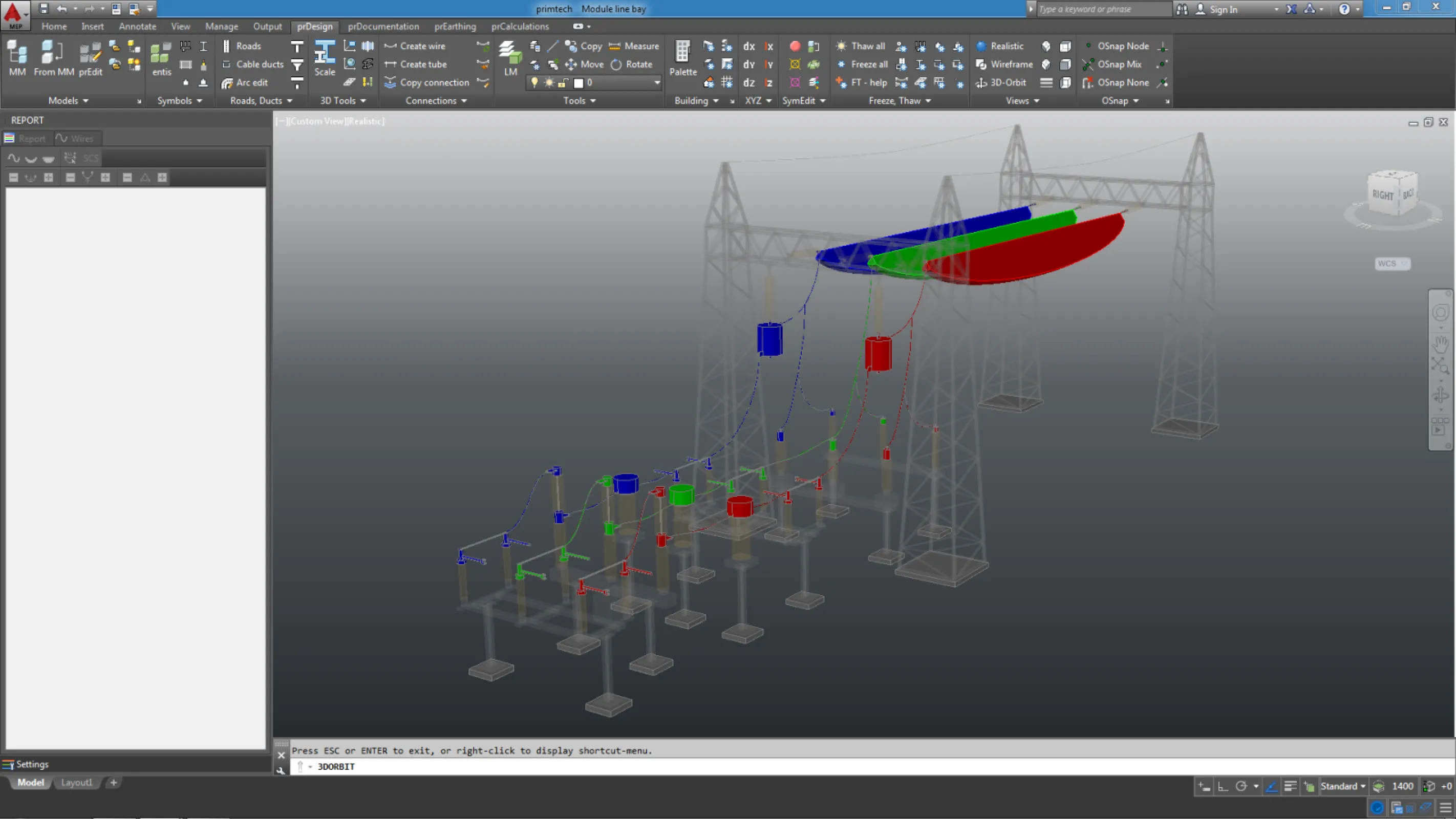 Calculate your sag of wires and make it visible!