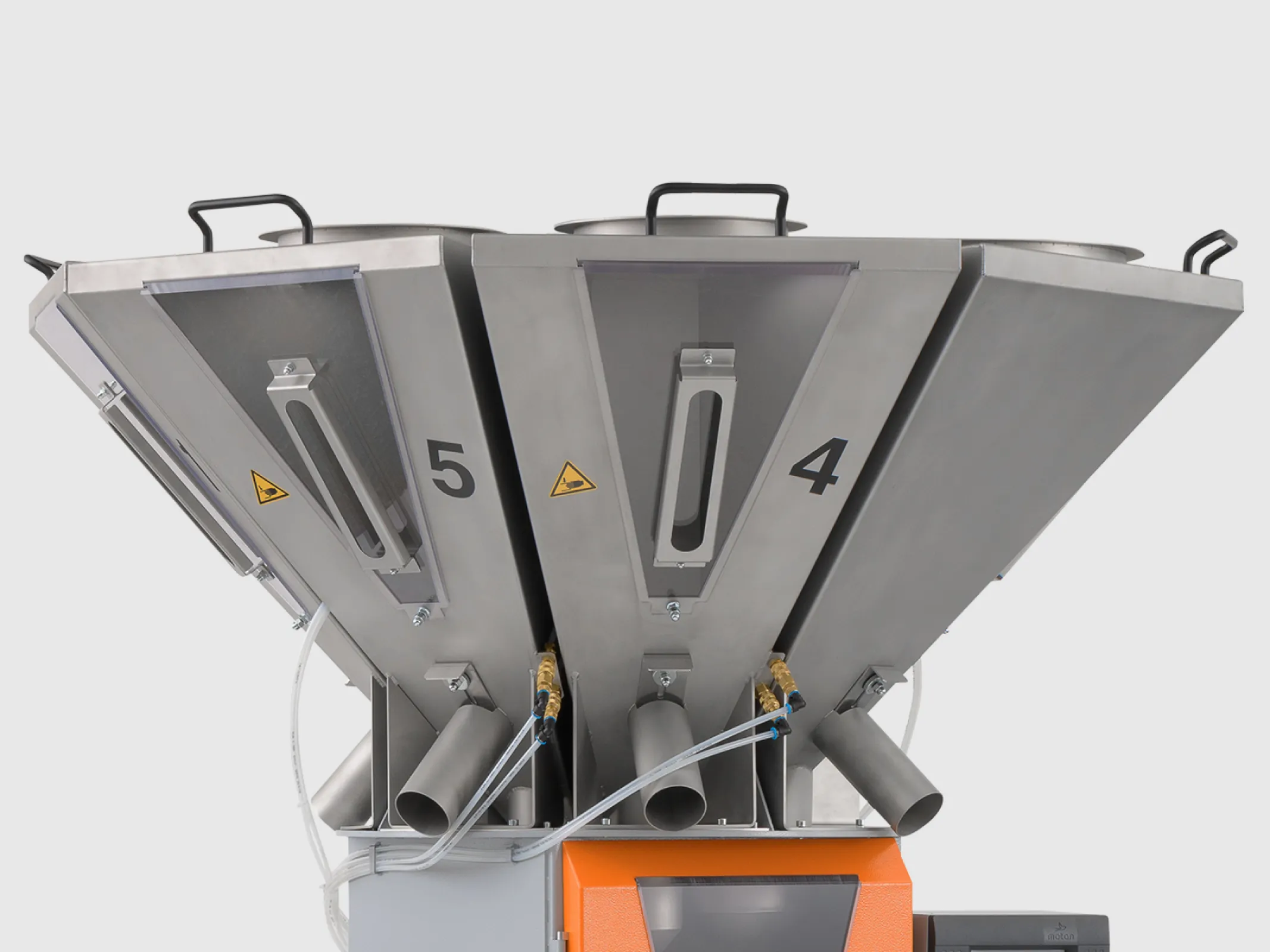 GRAVICOLOR 310/610 - all material contact parts are made of stainless steel, contamination free and easy to clean