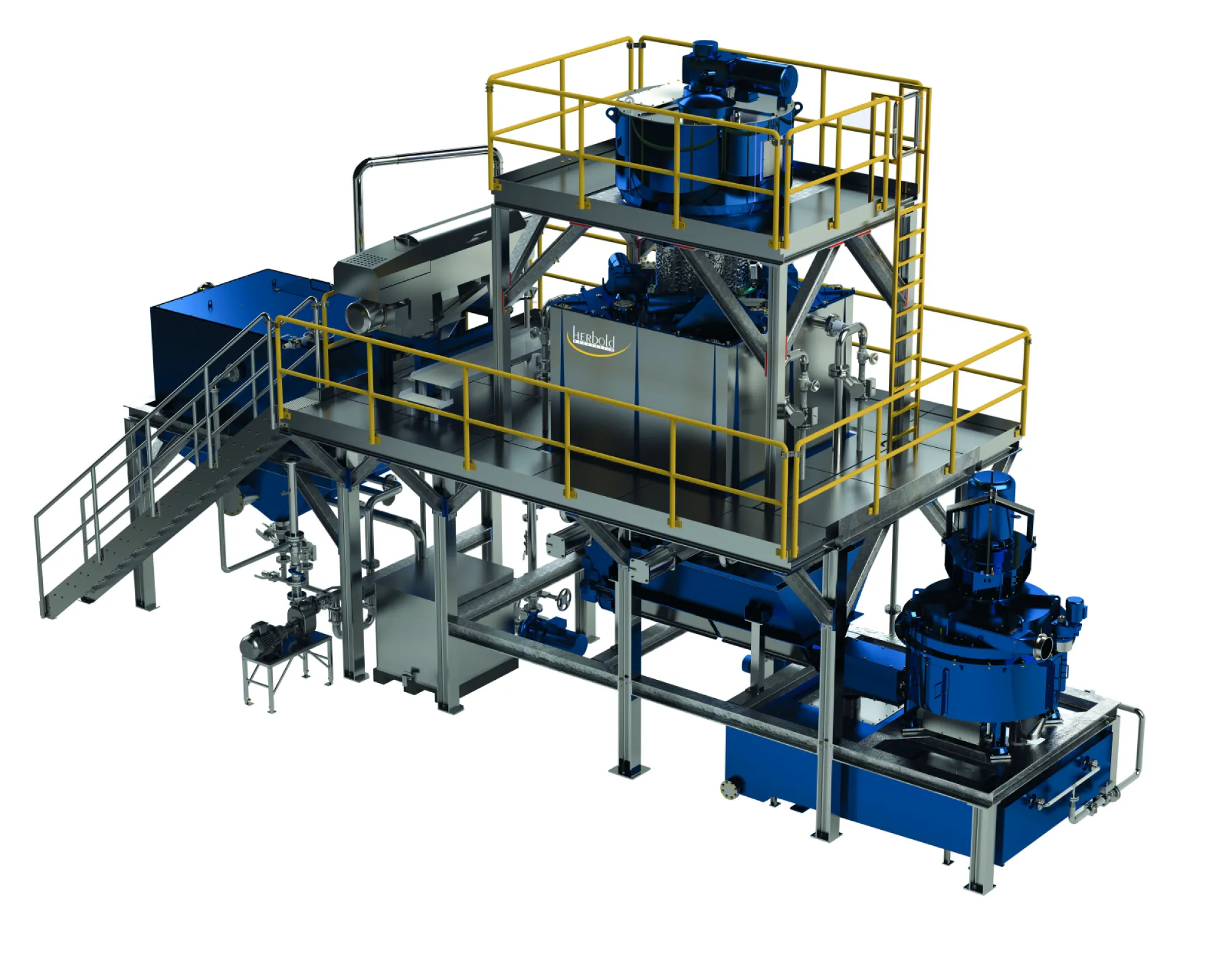 Hot wash stage to remove odours and adhesives and liquid residues.