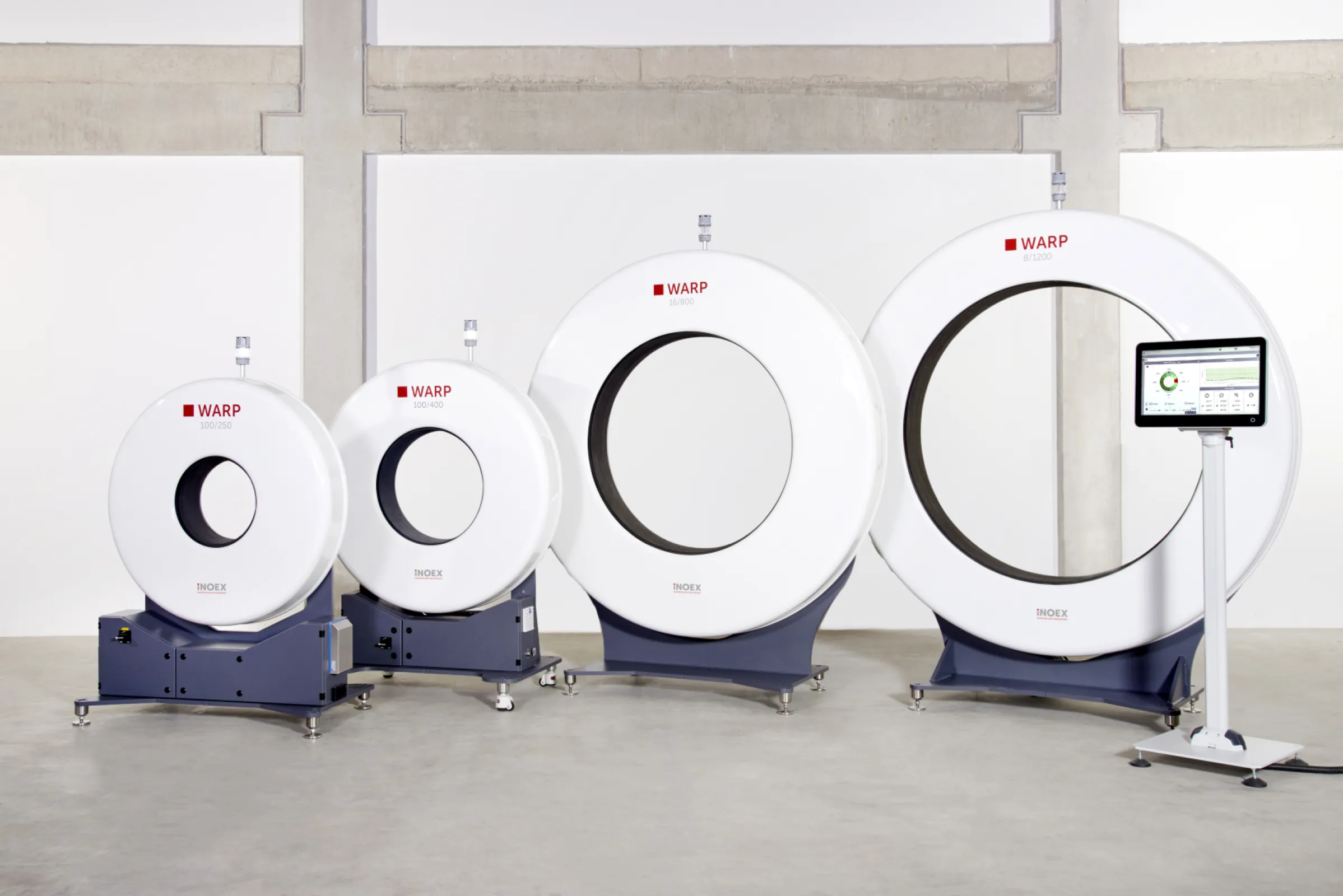 The different sizes of the WARP