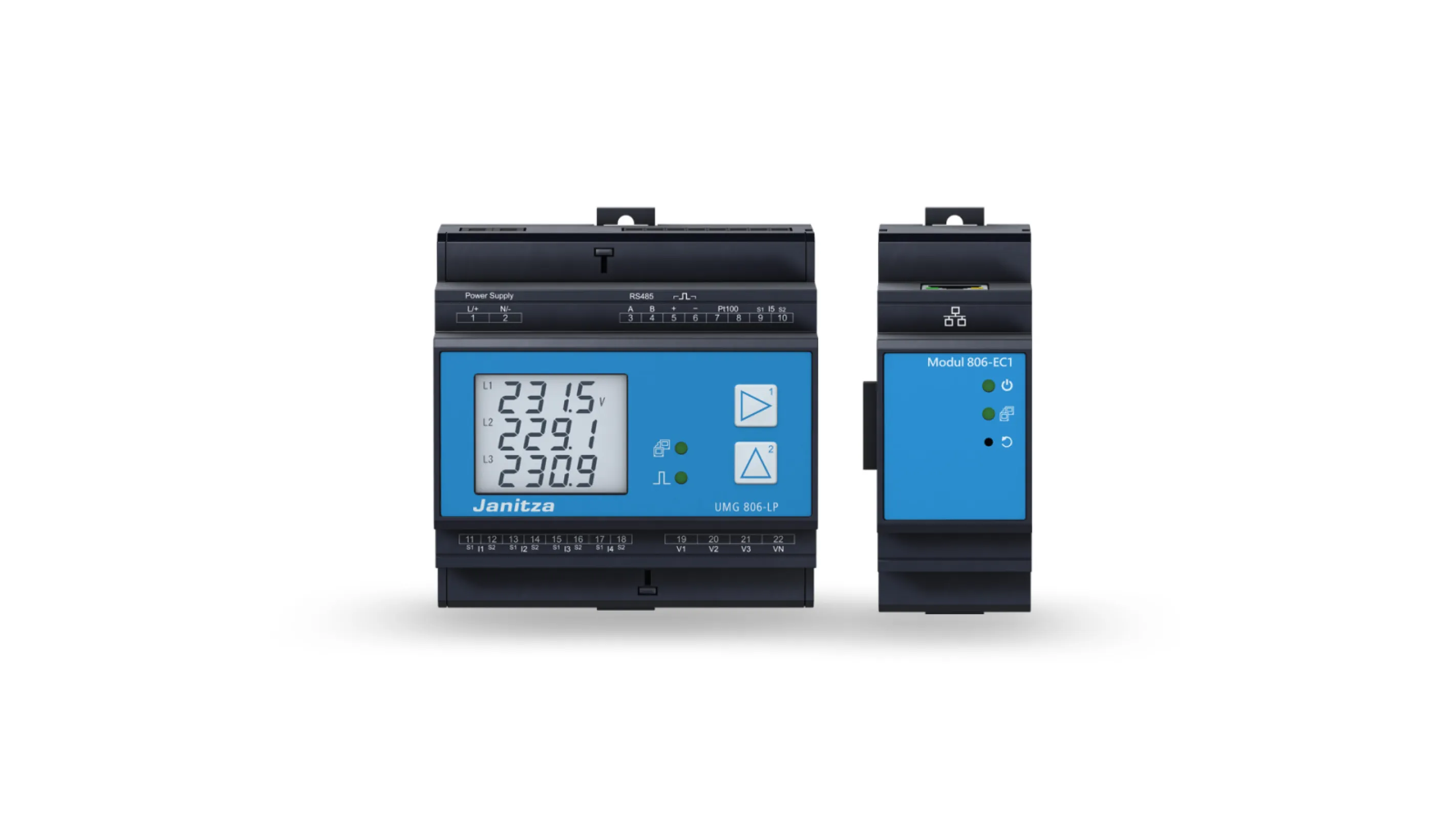 Multifunctional Energy Analyzer – UMG 806-LP & Module 806-EC1 Multifunctional Energy Analyzer – UMG 806-LP & Module 806-EC1