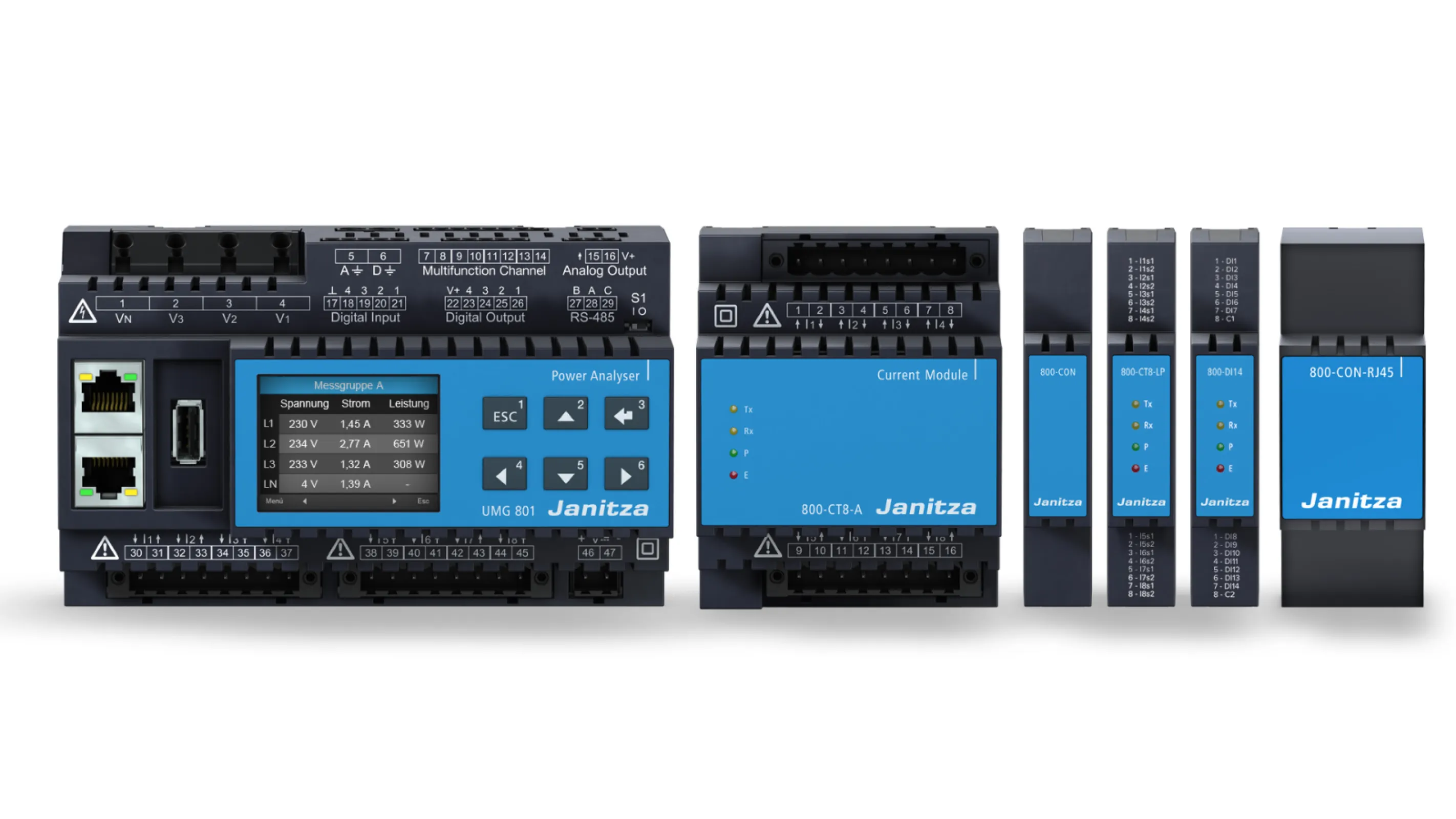 Modulary Expandable Power Analyzer – UMG 801 & Modules Modulary Expandable Power Analyzer – UMG 801 & Modules