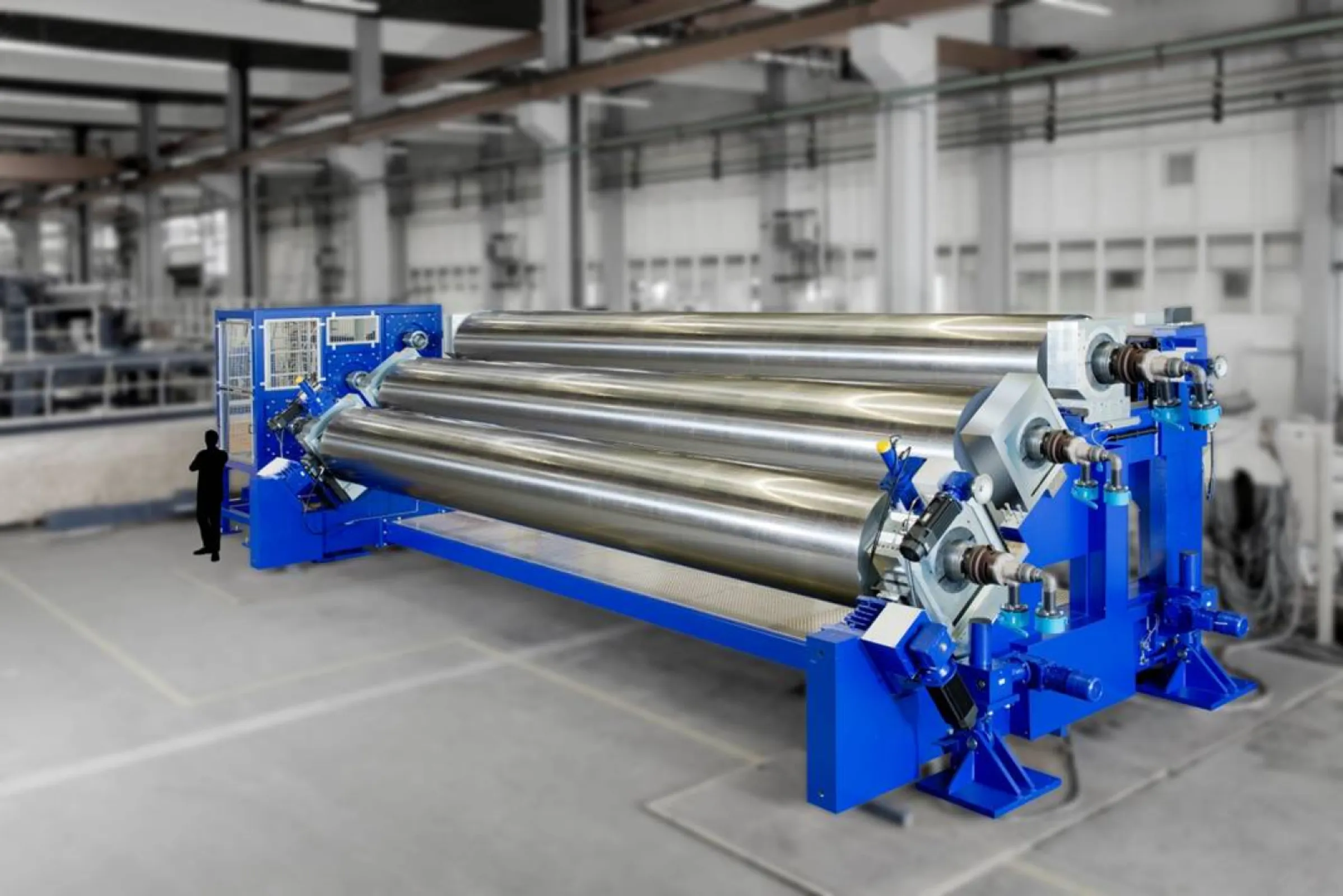 KUHNE Roll Stack Type GA 10V-8600 for geomembrane films.