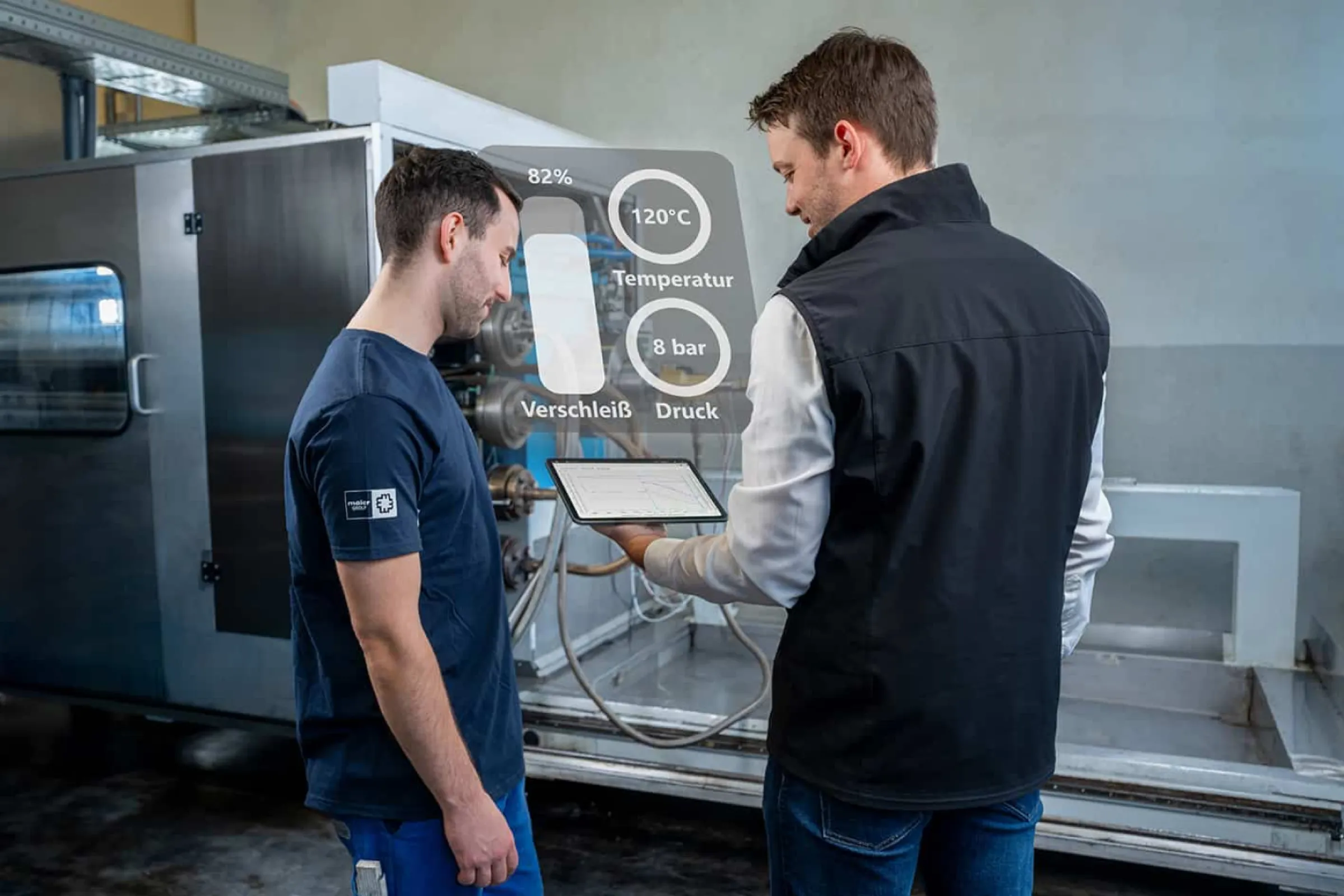 "Innovation in action!" New rotary joints with sensors undergoing testing – data analysis via the cloud.