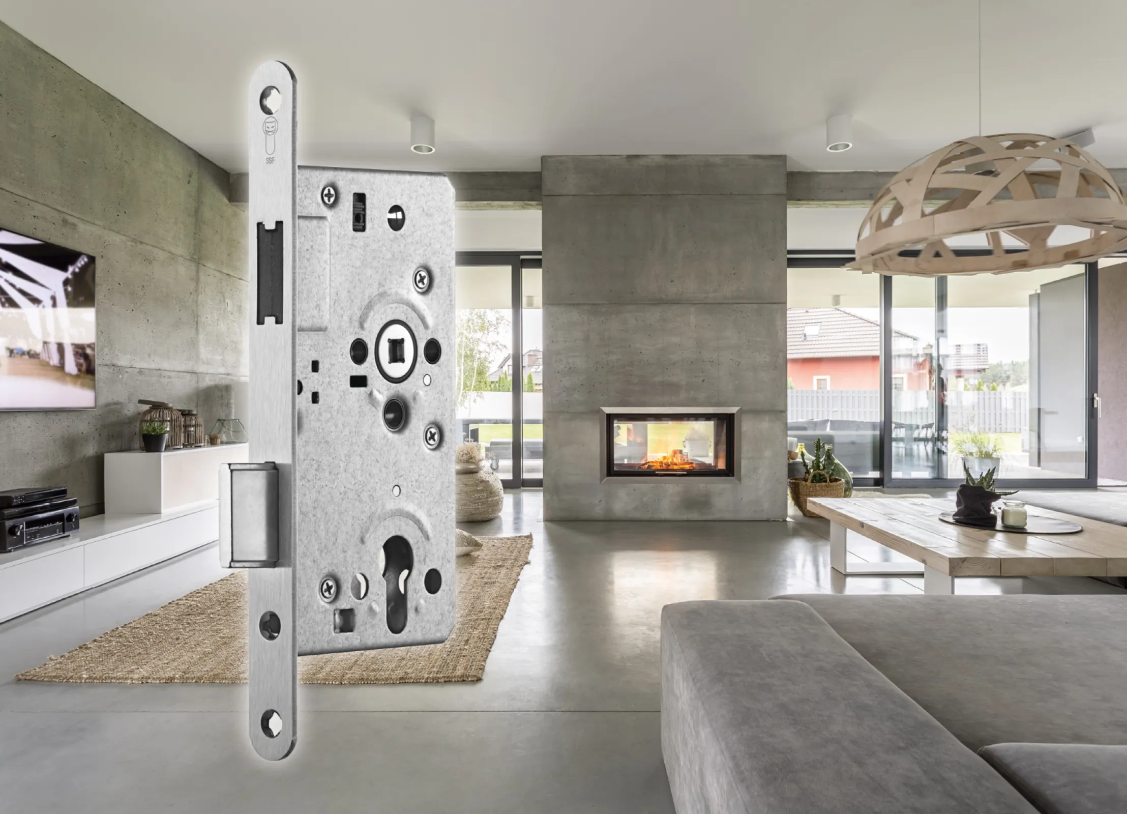 Locks with magnetic latch technology