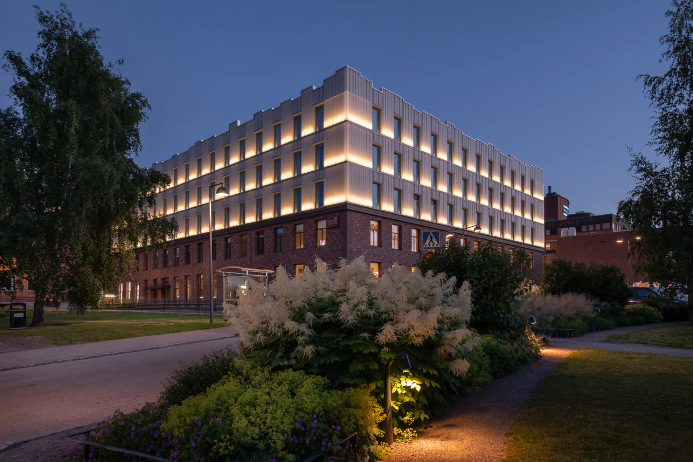 Clarion Collection Hotel Tapetfabriken, Stockholm/Sweden - LINIT®EcoGlass P 23/60/7; LINIT®EcoGlass P 26/60/7; LINIT®EcoGlass P 33/60/7; all glasses low iron, 504, TCH (toughened, color ceramic frit, translucent white L1, heat-soak-test)