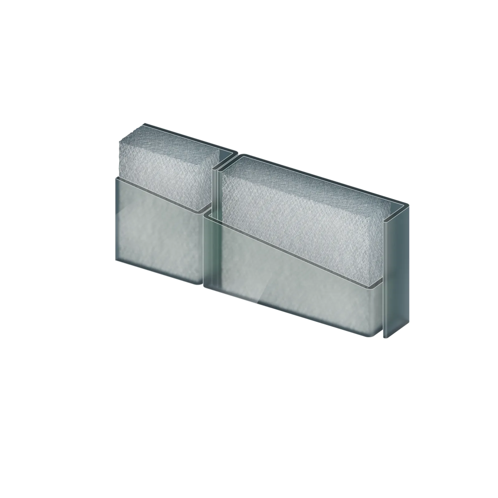 Thermolight®  in double glazed LINIT®EcoGlass profiled glass
