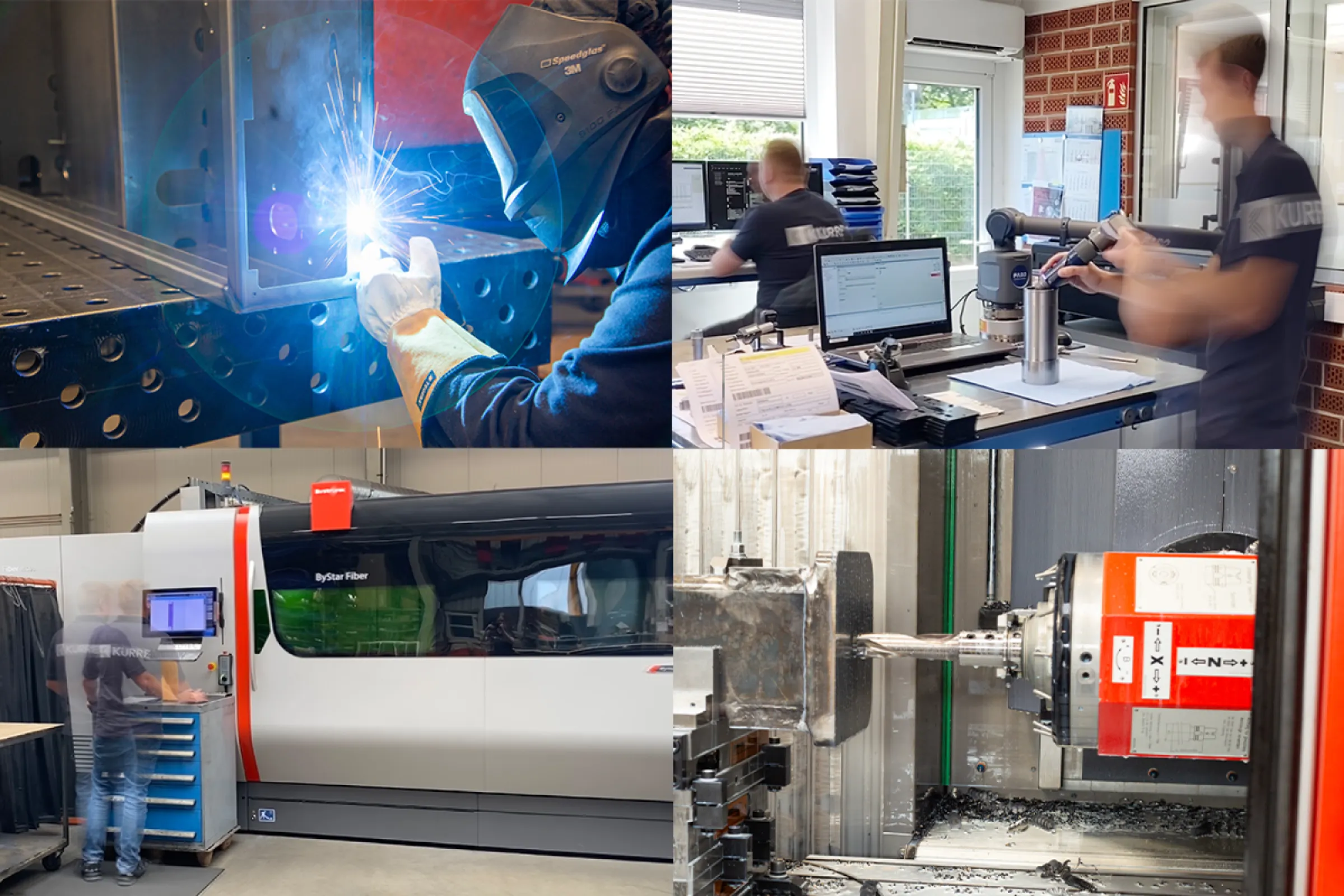 KURRE produces 90% of all parts in-house.