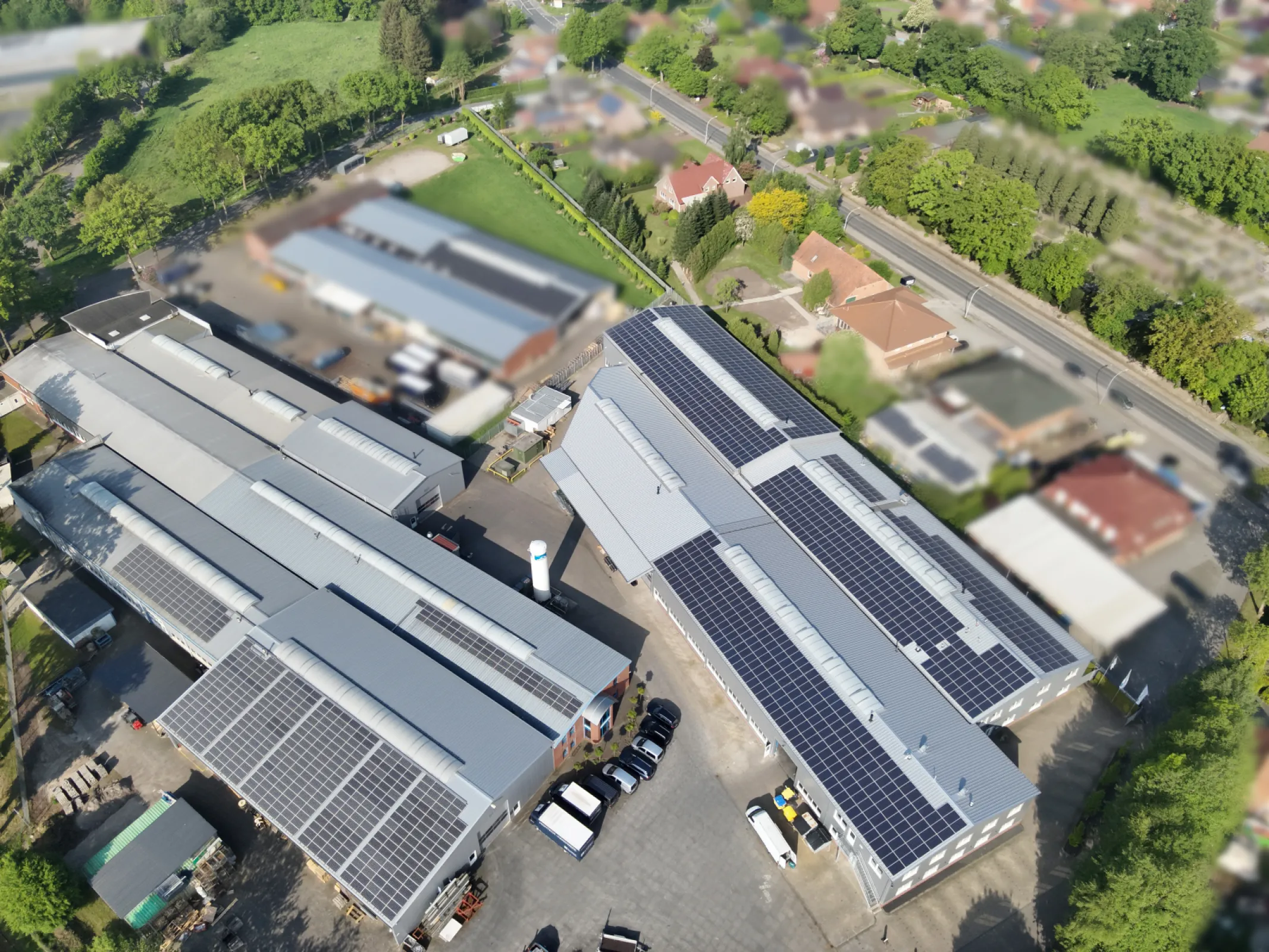 The company premises in Germany with a manufacturing area of over 10,000 sqm.