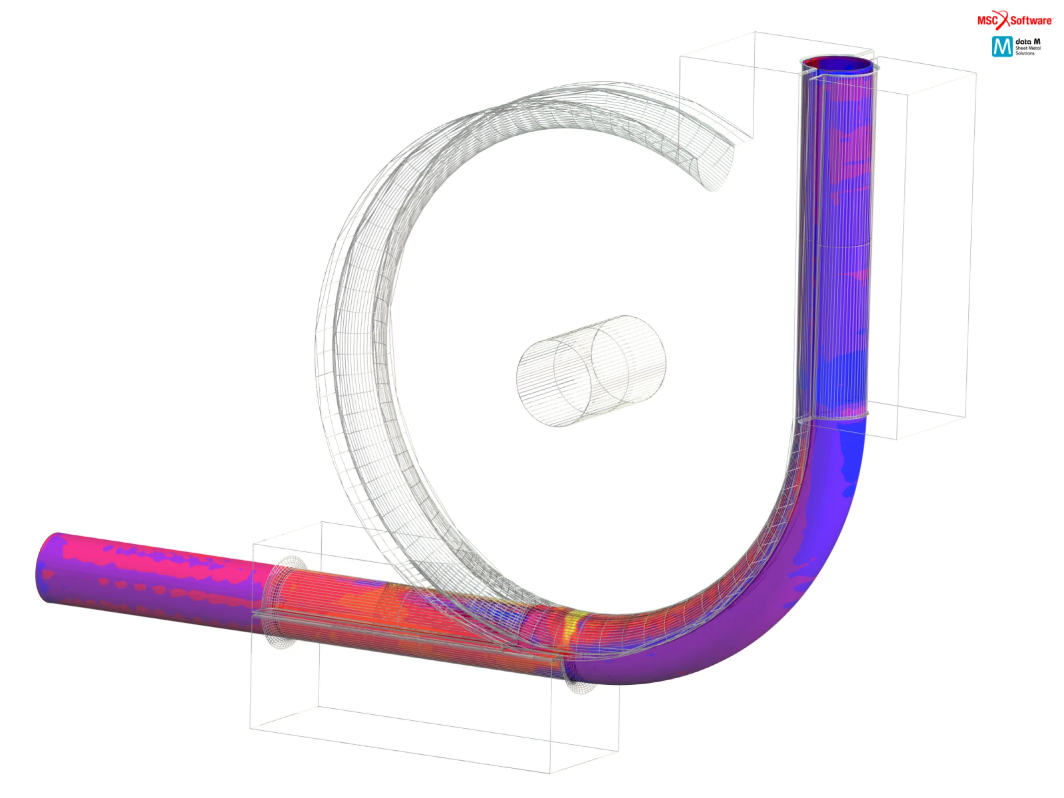 Tube bending of a roll formed tube in COPRA FEA RF