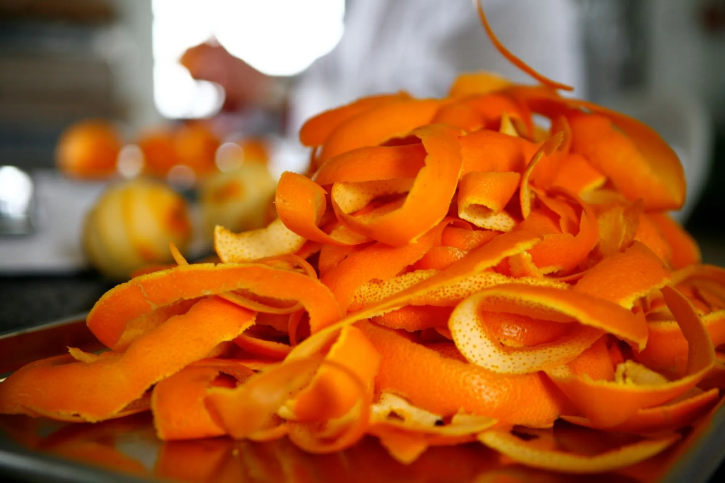Orange peels for the bitter orange essence