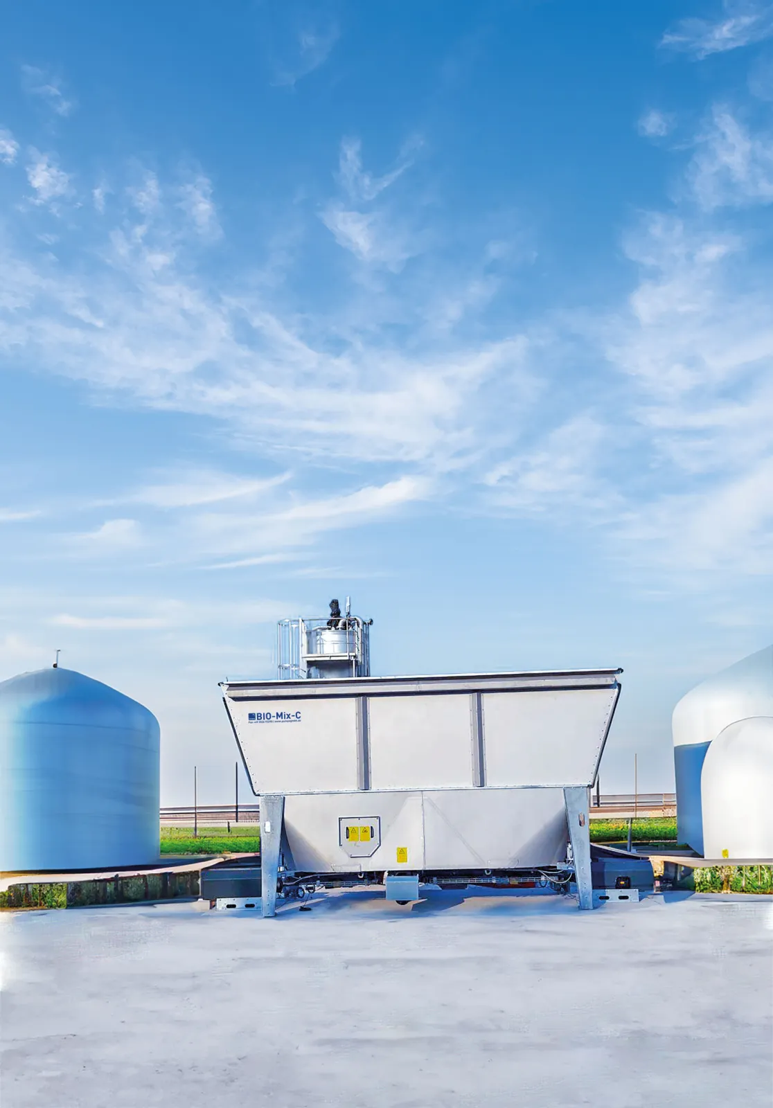 Special applications such as 100% dry chicken manure