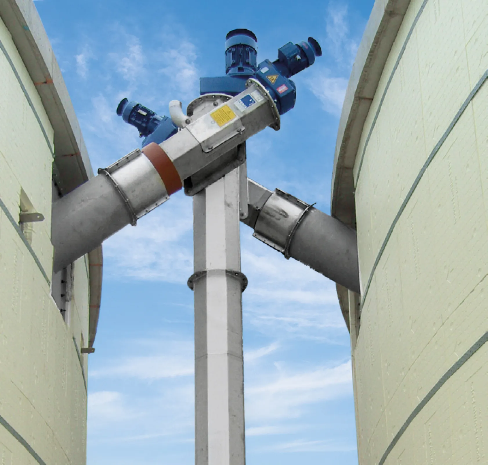 Screw-conveyor Type 360 - feeding two digesters