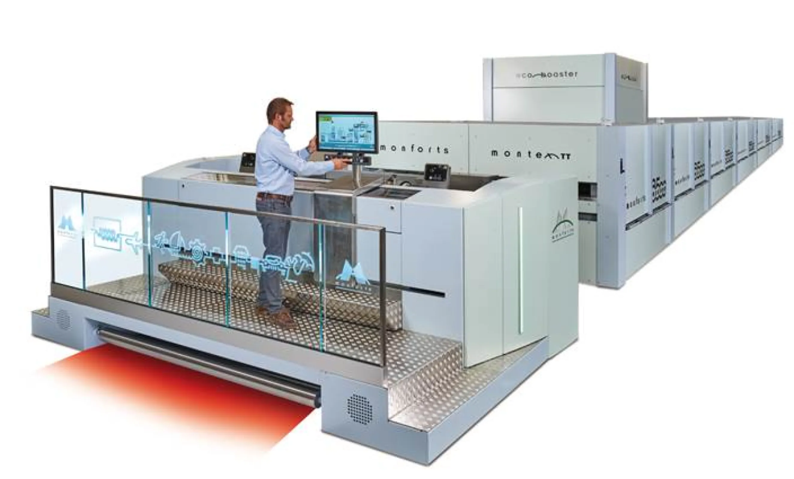 MONTEX - high-tech stenter for special applications, available for high temperature applications up to 320° C and working width up to 6.8 m