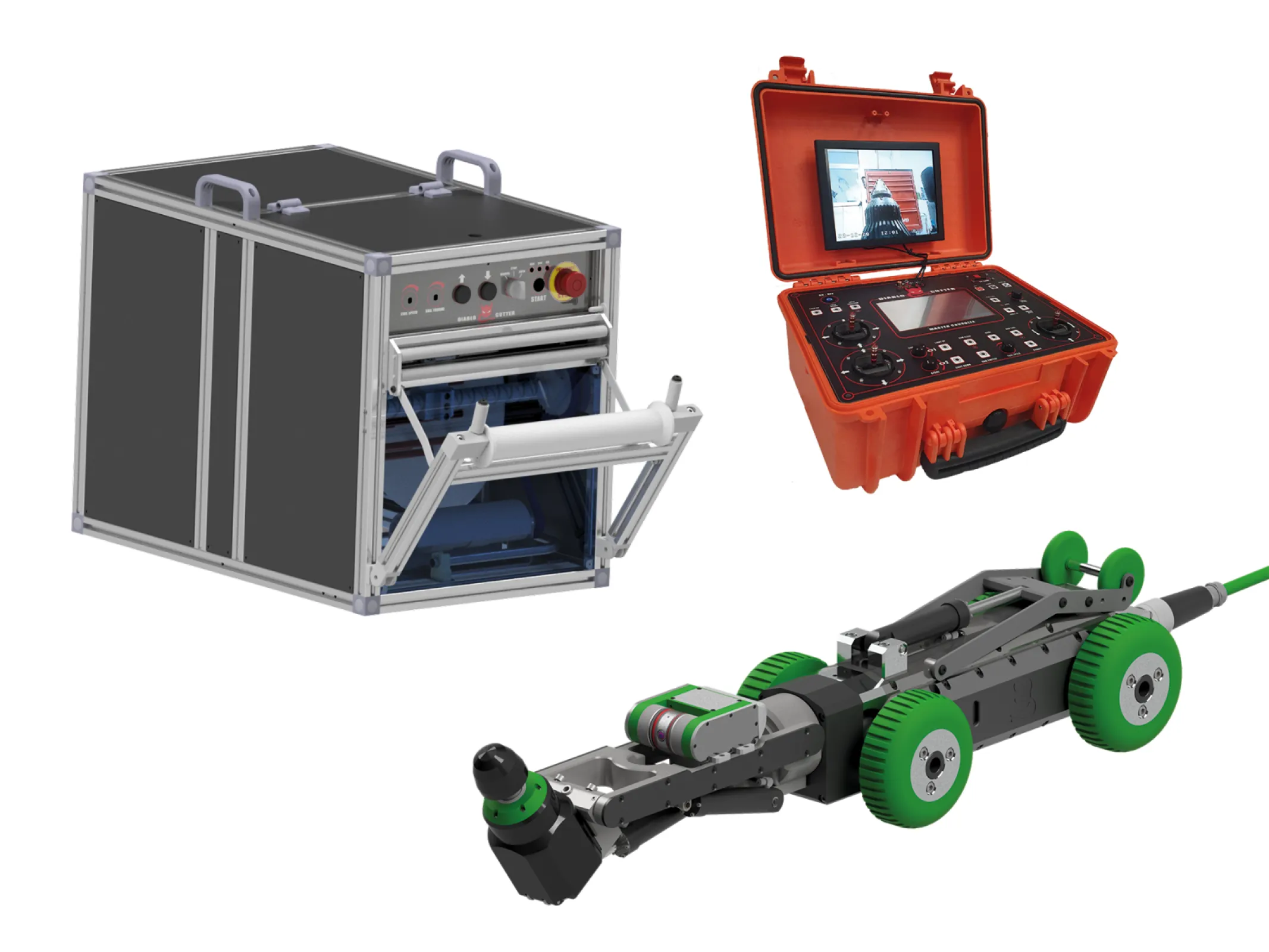 Compact milling robot eCutter light DN 6" - DN 24"