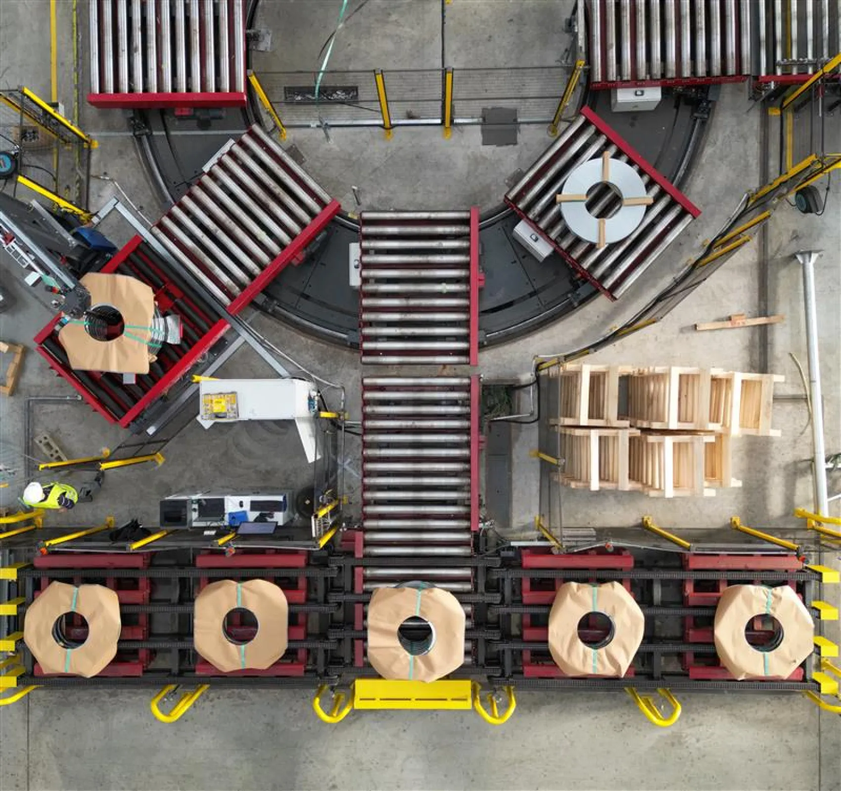 Slit Packing Line-Top View