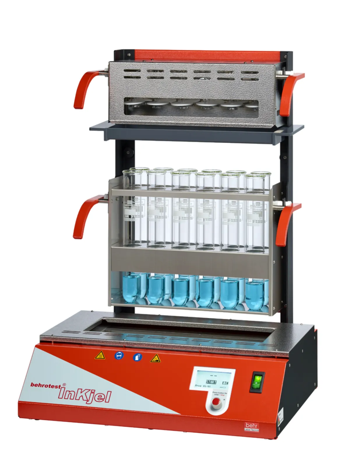 Inkjel1225P behrotest infrared Kjeldahl nitrogen digestor for 12 x 250ml vessels programmable, complete