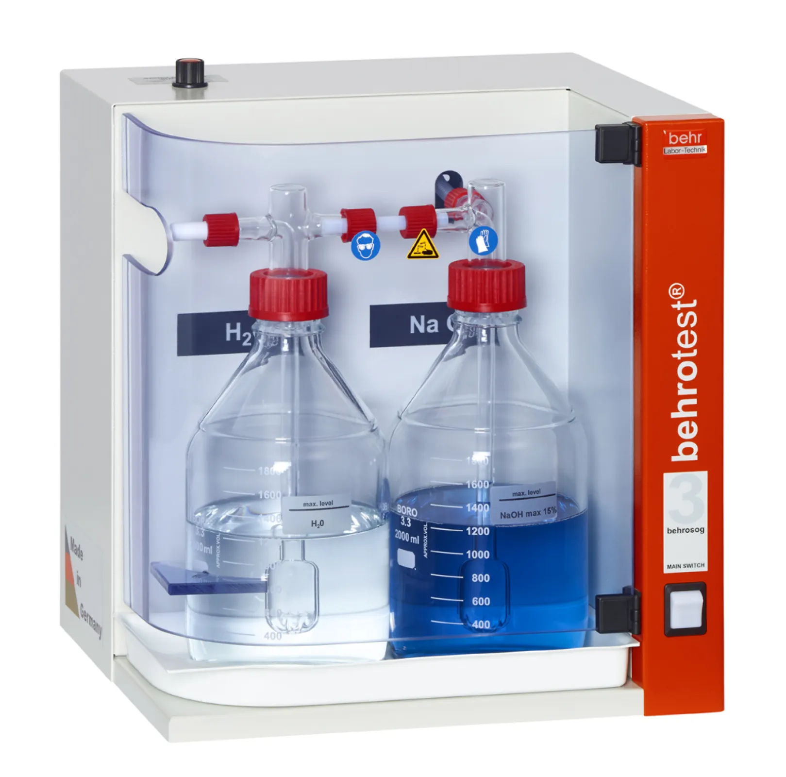 behrosog3 behrotest fume evacuator with vacuum pump 40 l/h