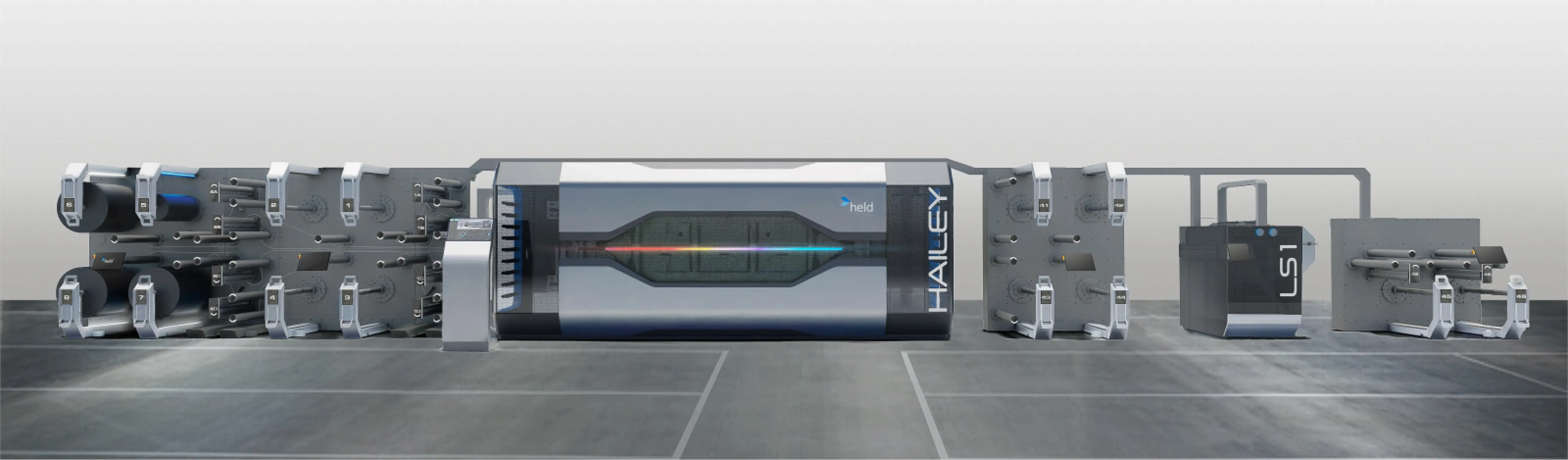 On 26 September 2024, HAILEY celebrated its premiere as part of our 75th company anniversary celebrations - a significant day in the history of HELD. HAILEY is the first machine of the new generation and has a completely new design and many highlights. Over 100 innovative ideas have been realised during development - the result is something to be proud of!