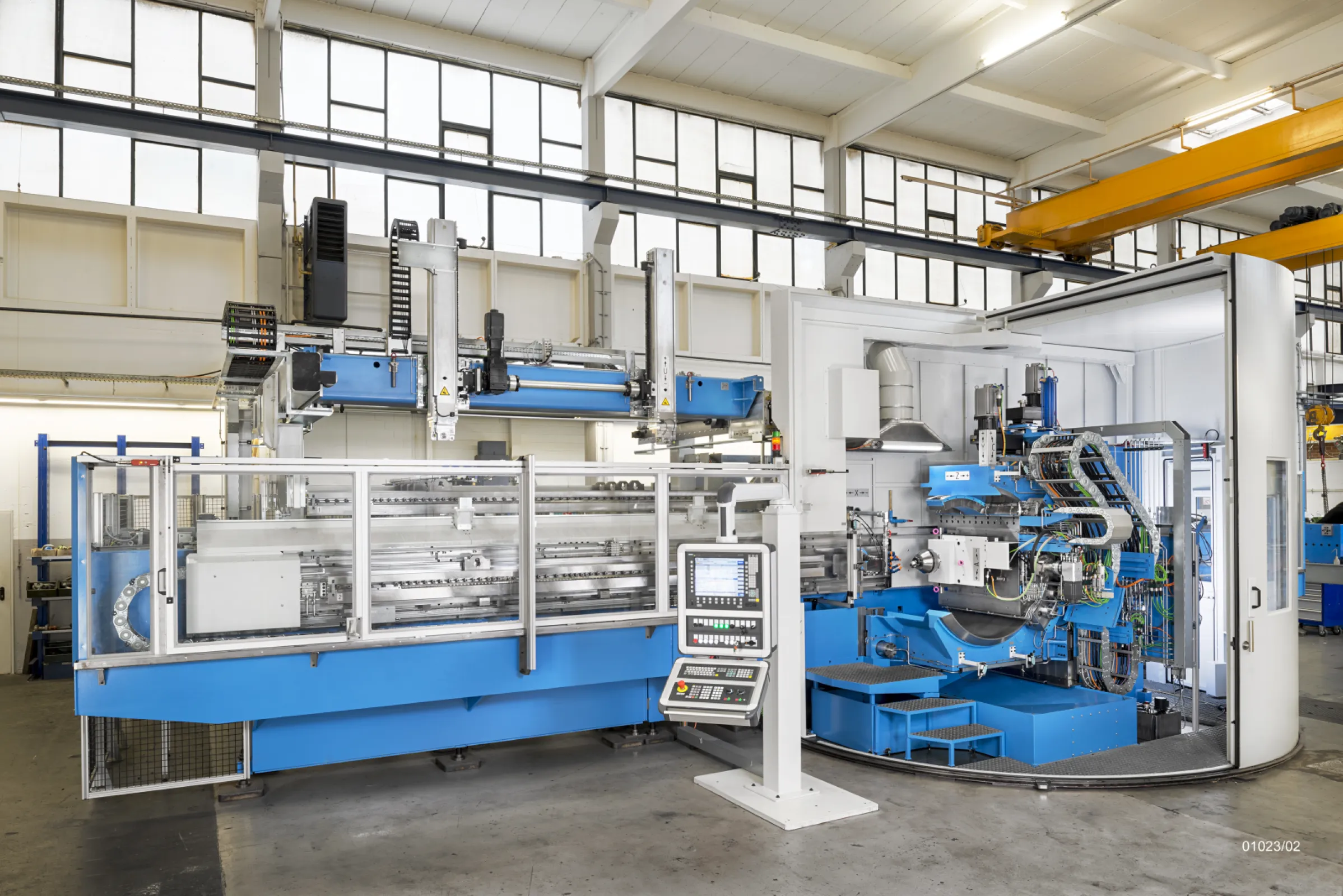 Broachine machine type RAWMX 25 x 5000 x 320 - with automatic tool changer  - for aero engine discs