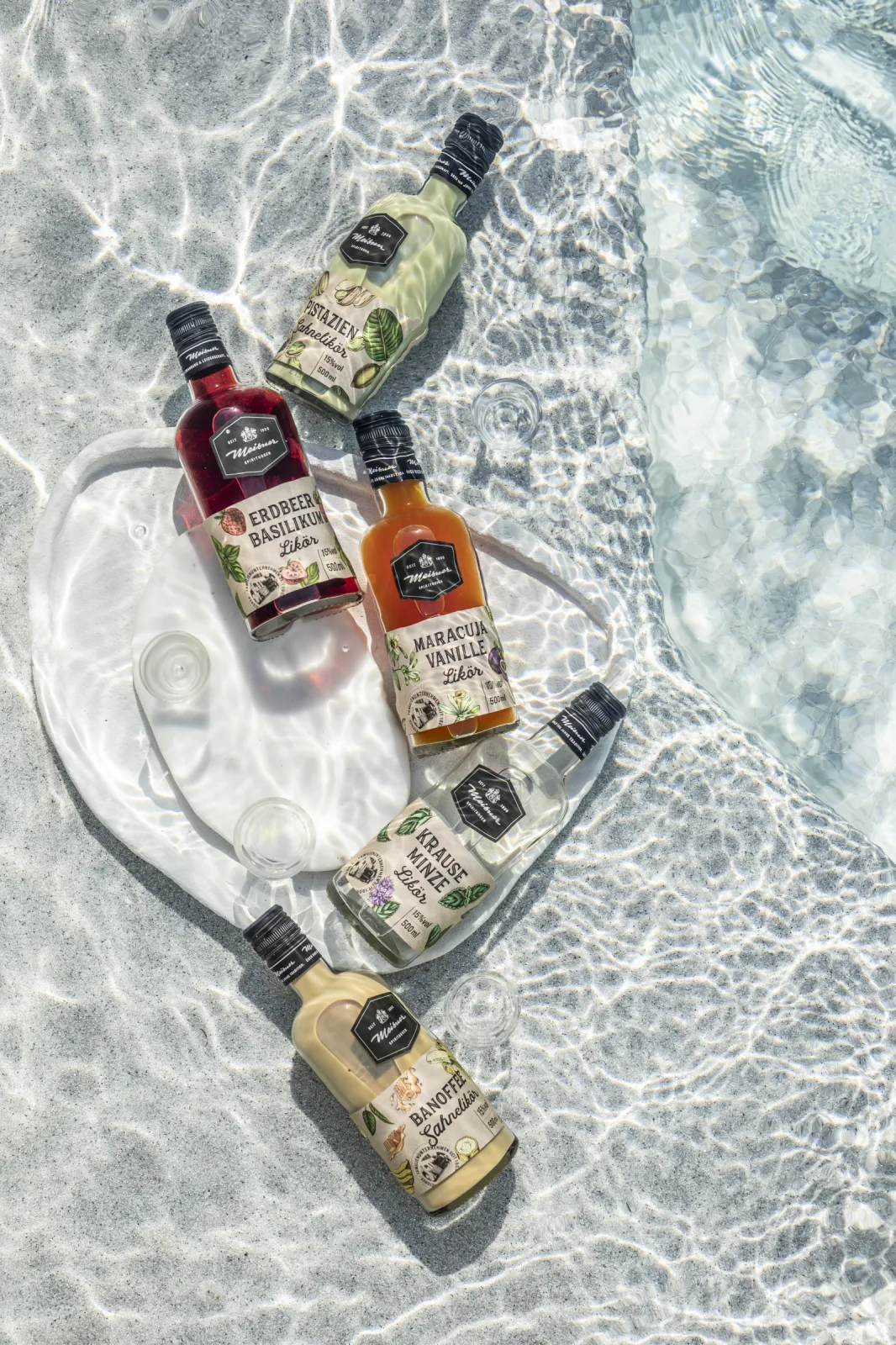 Variety of Meisner liquors