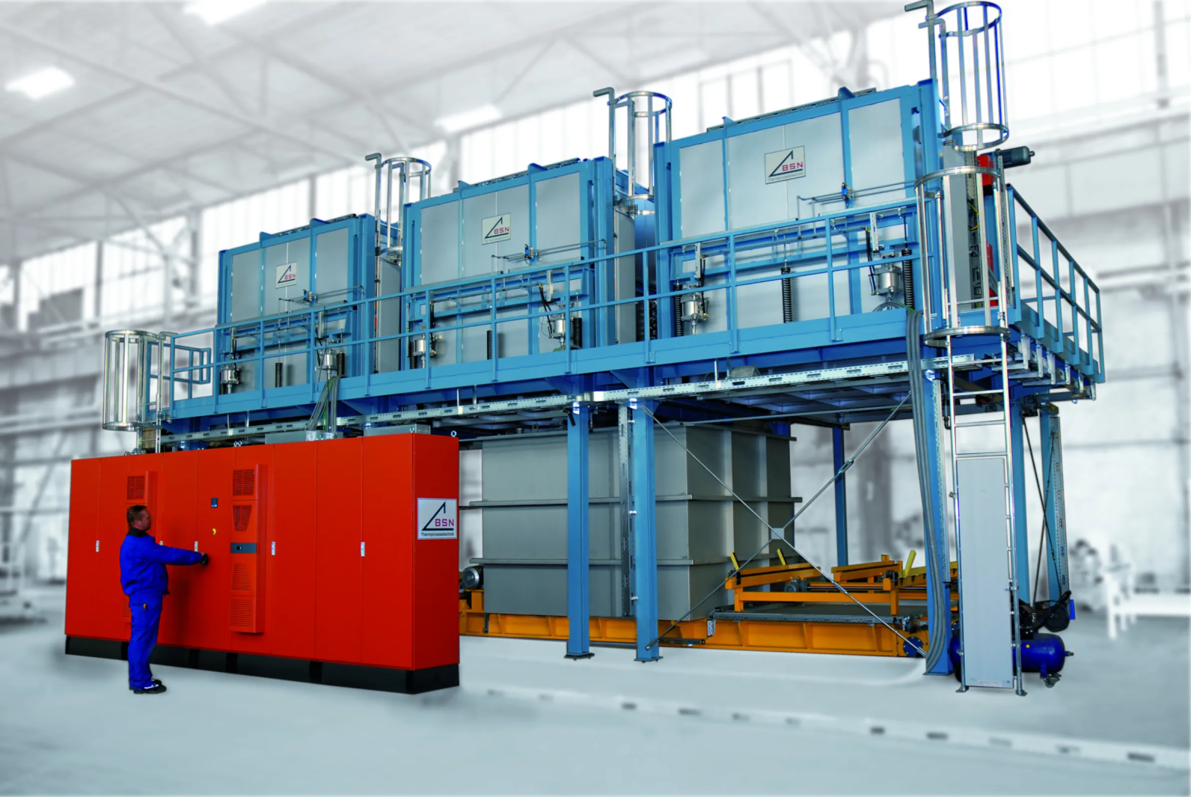 Overhead furnace line