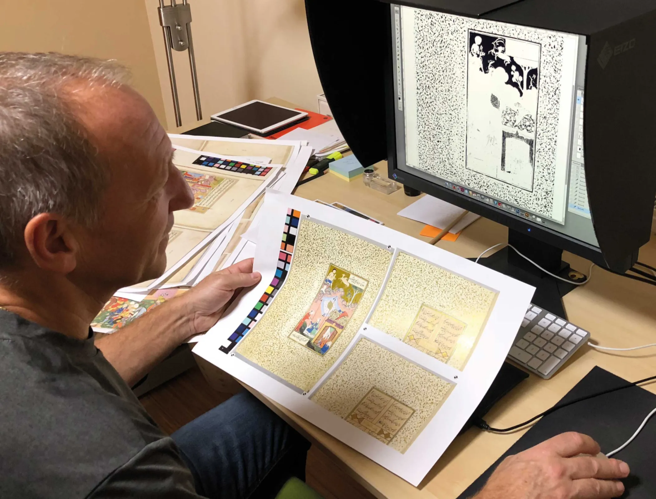 Prepress stage and data preparation