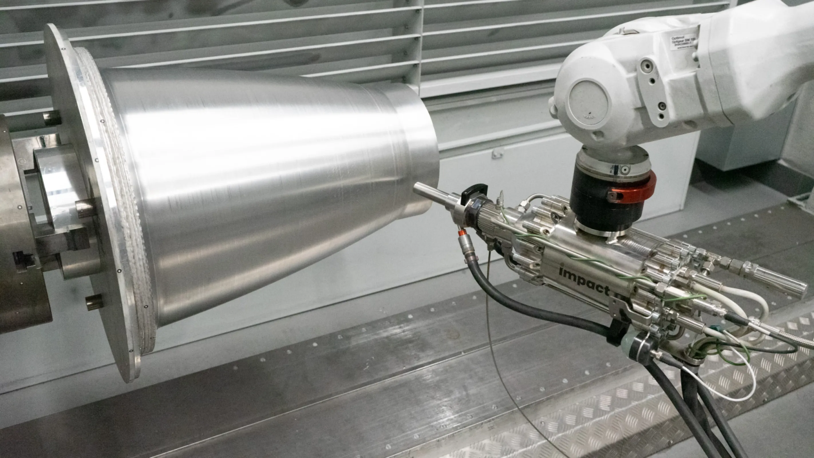 Nozzle Aluminium Mandrel before spraying process