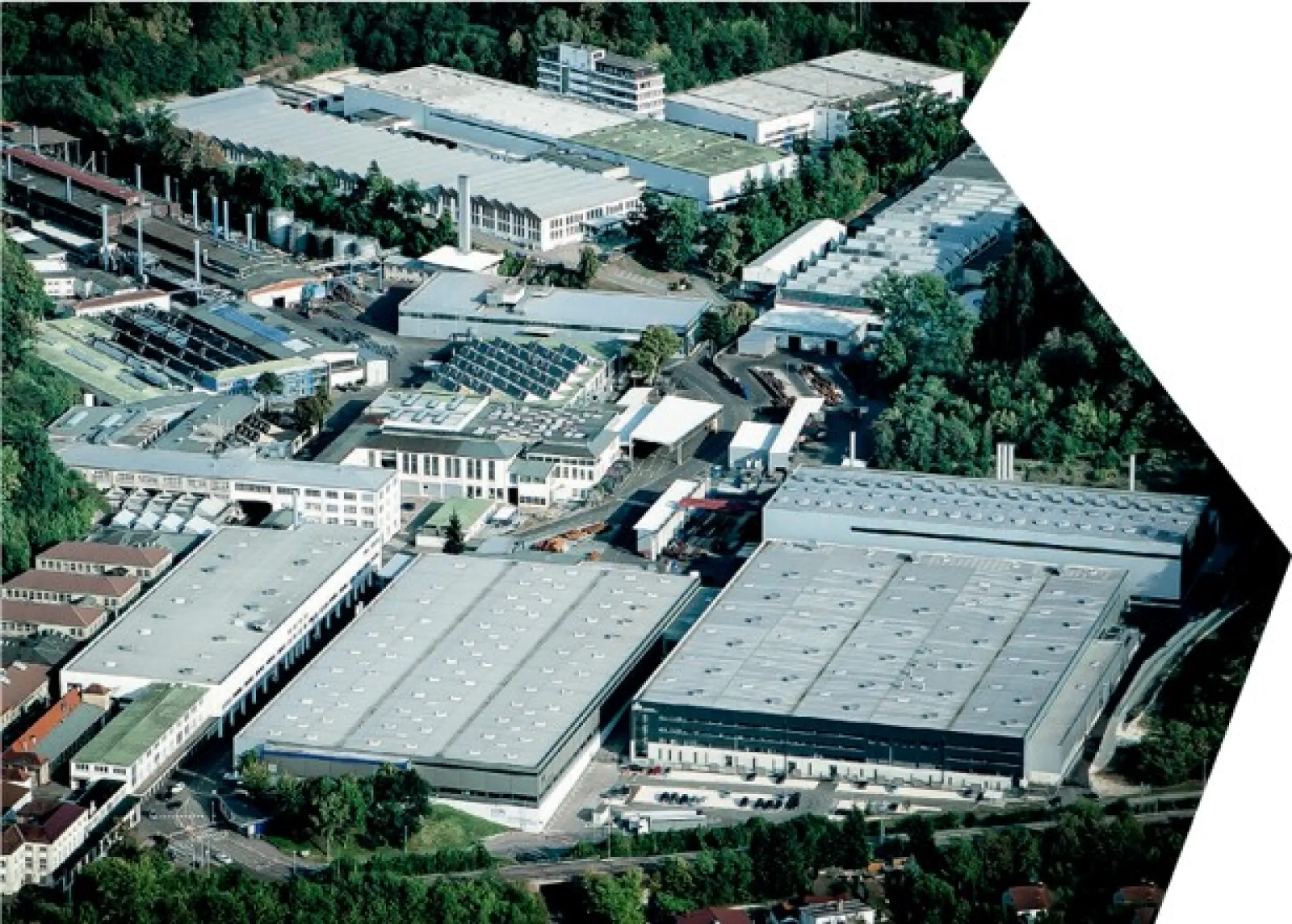 Aerial view of the company