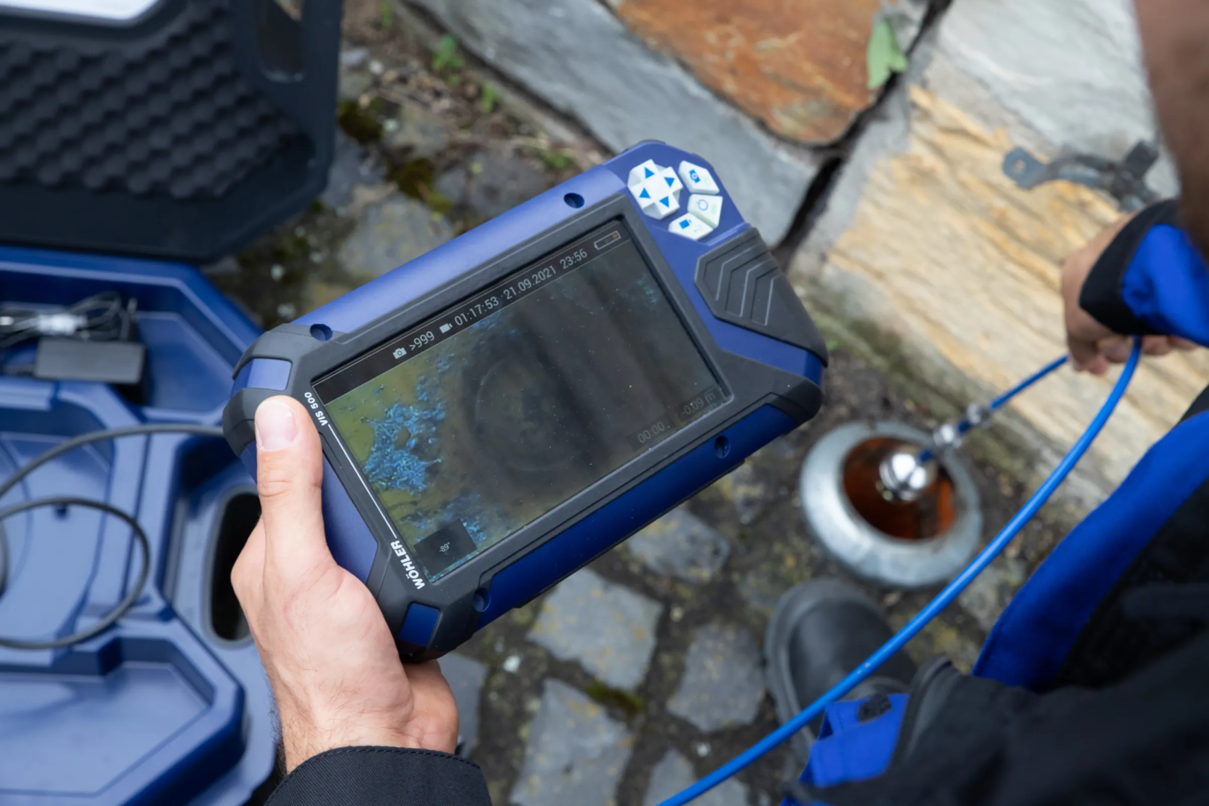 Pipe inspection with VIS 500