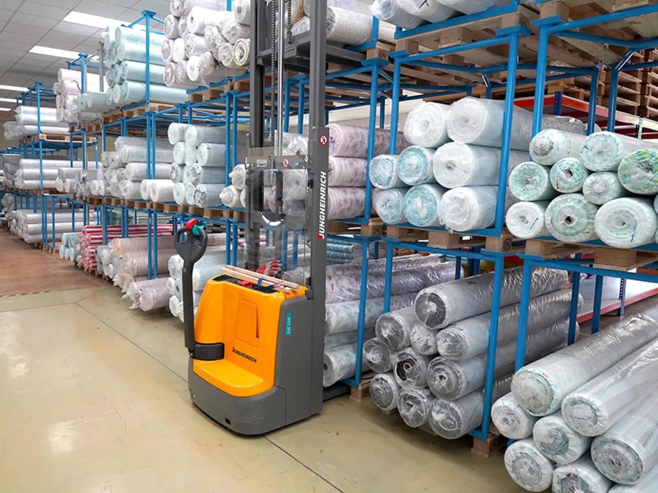 Our warehouse - most fabrics available from stock