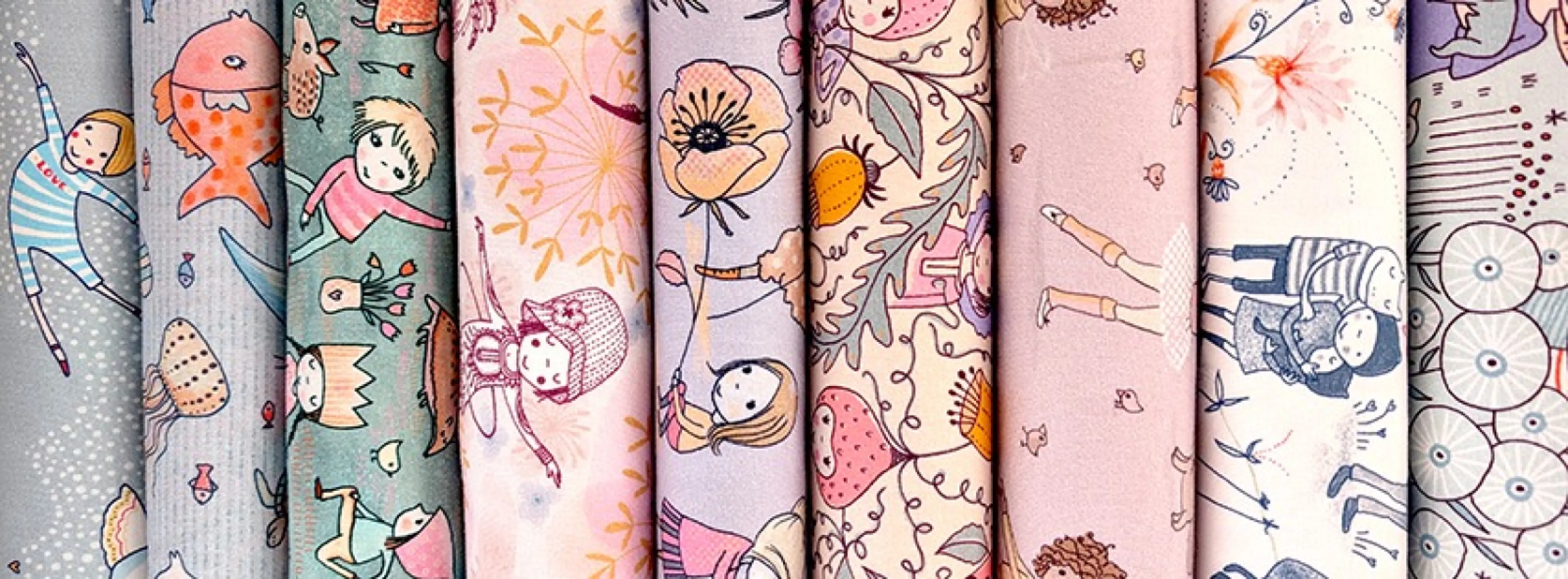 Printed jersey-fabrics (GOTS) - hundreds of beautiful prints available