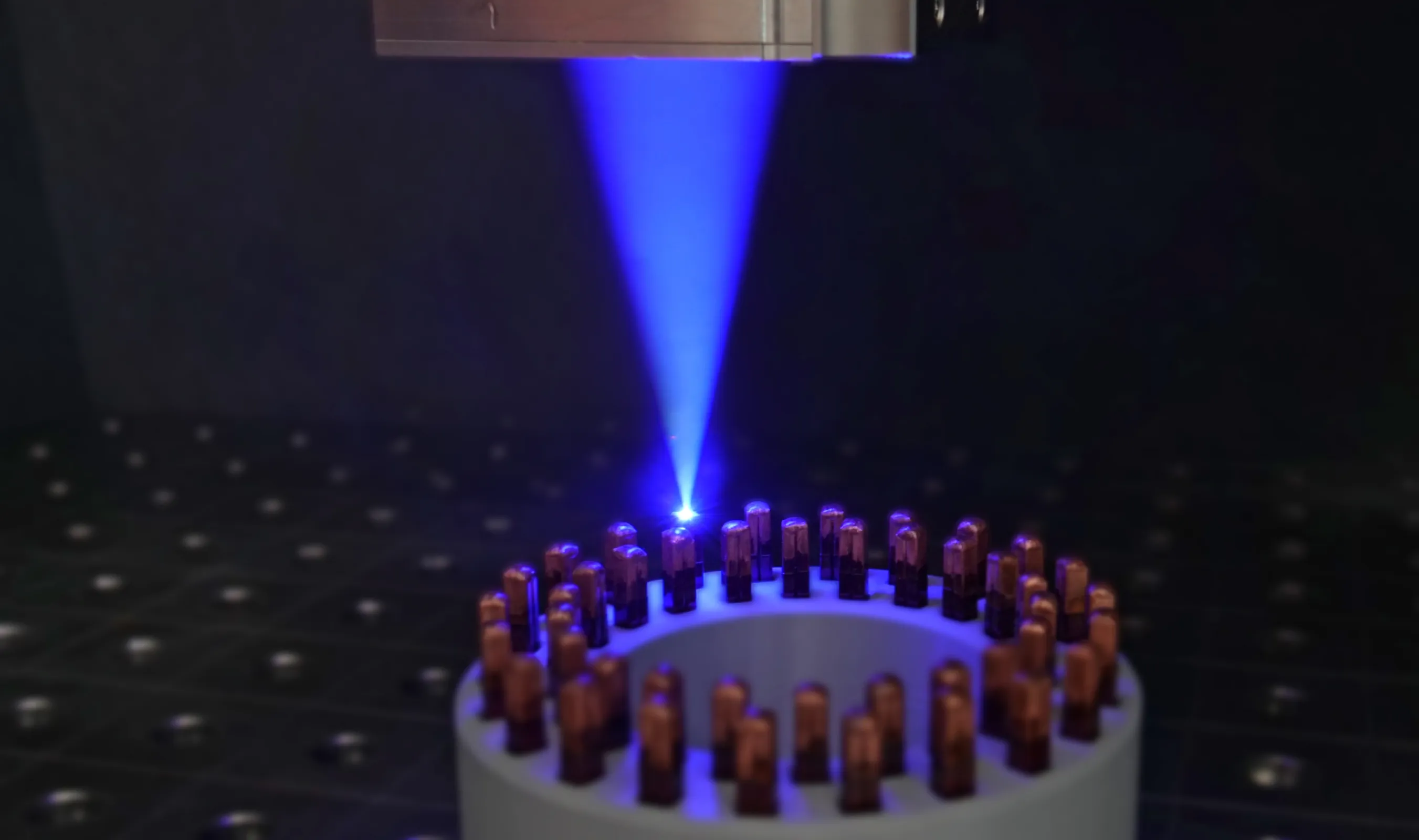 Welding of Copper Pins with Blue Diode Lasers
