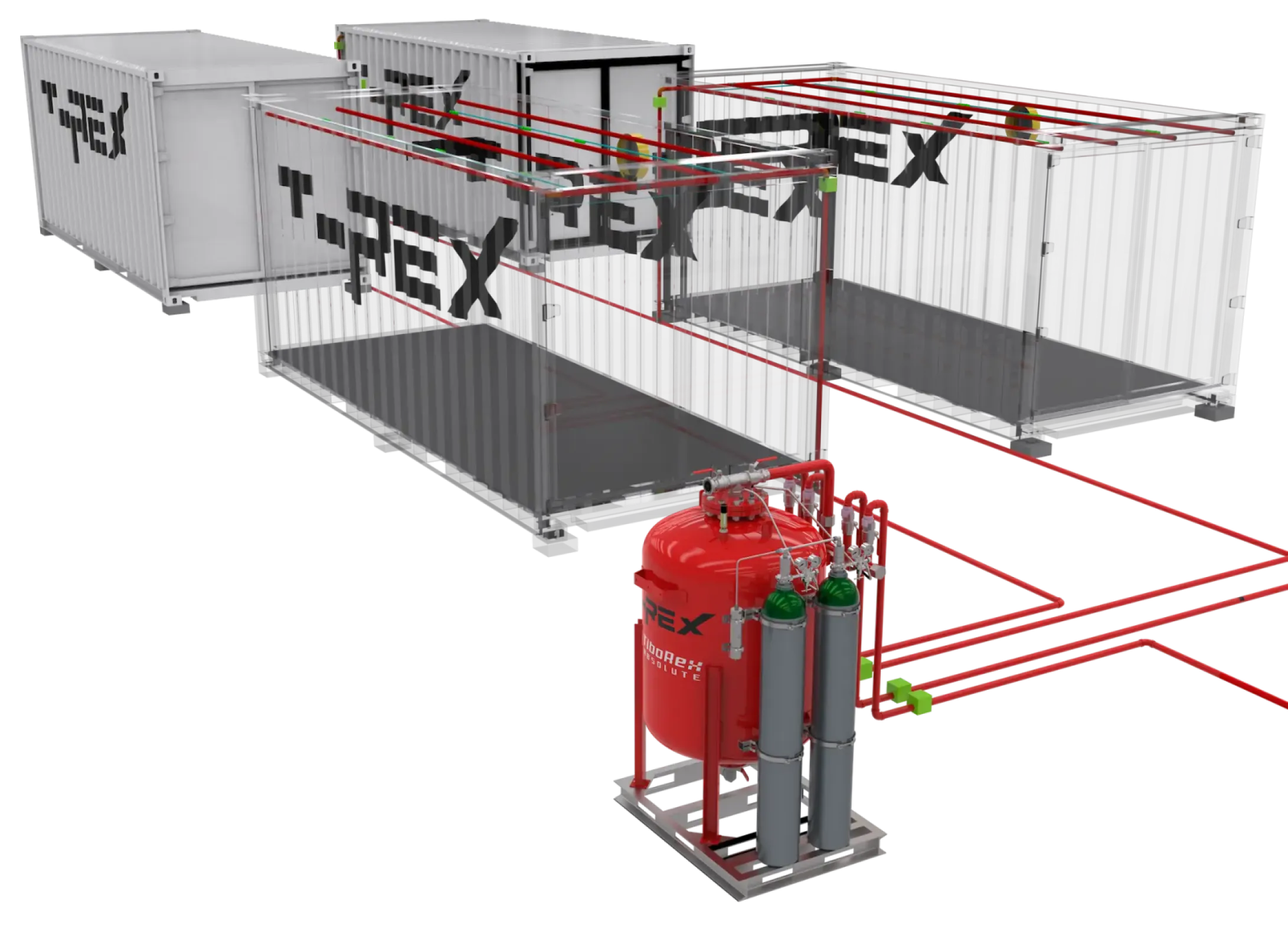 T-REX - Fire suppression system for battery storage