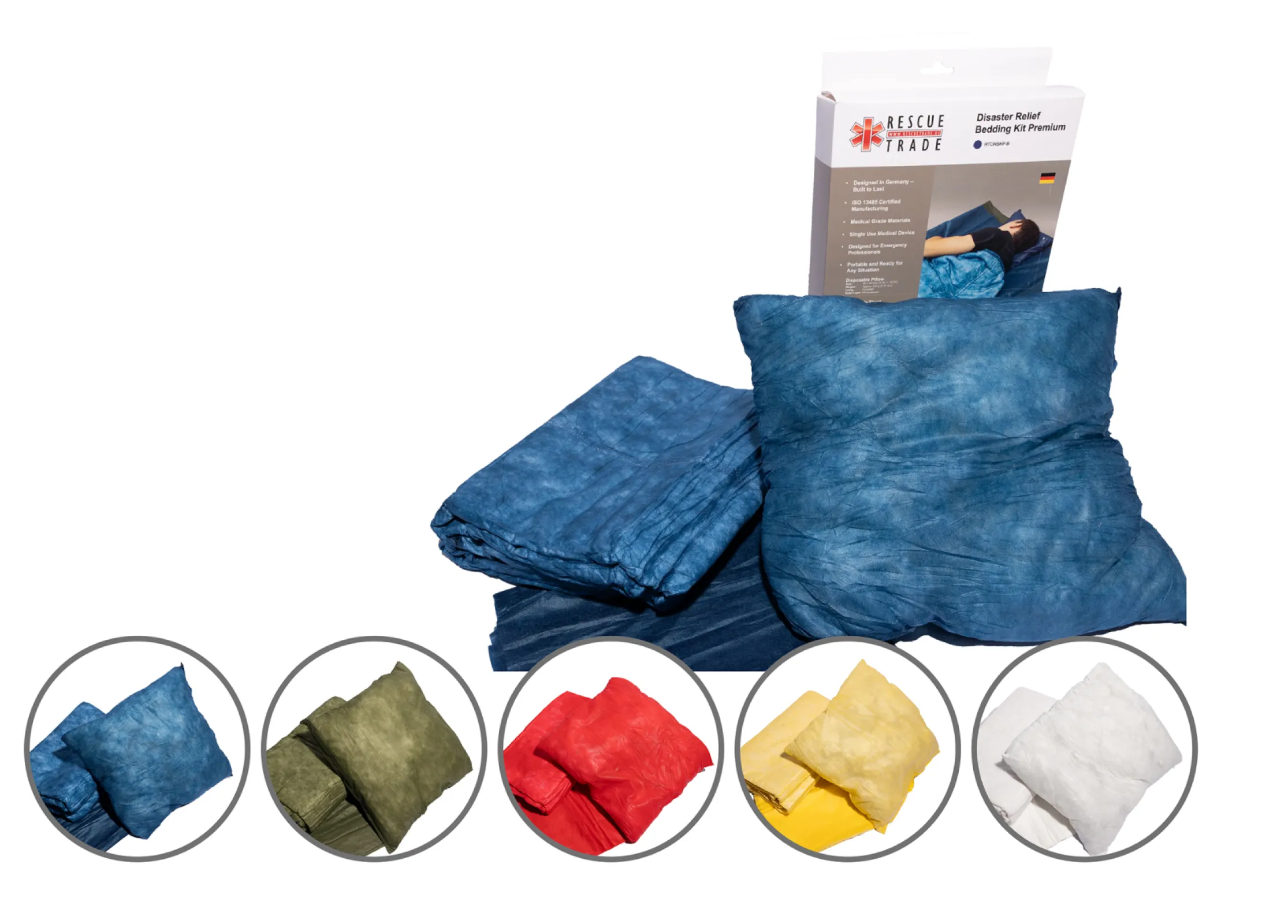 Disaster Relief Bedding Kit Premium blue