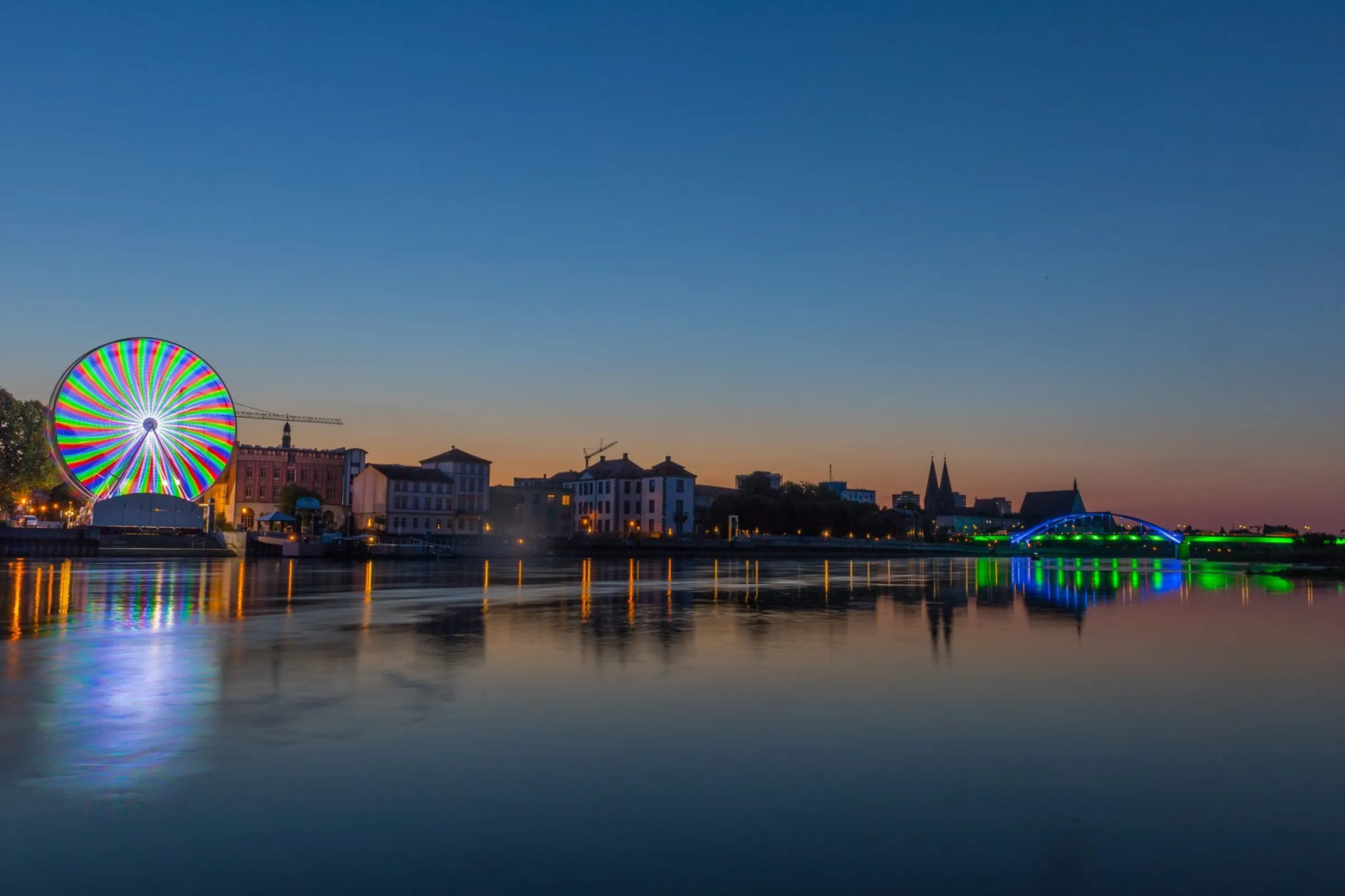 Frankfurt (Oder) city centre - nightview