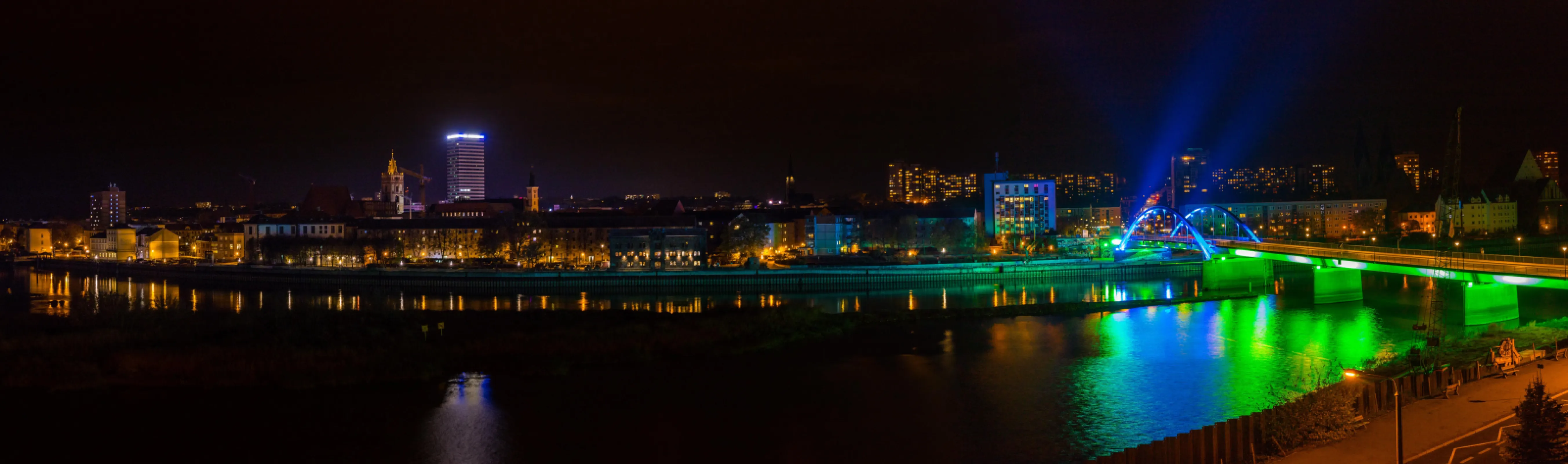 Frankfurt (Oder) city centre - nightview