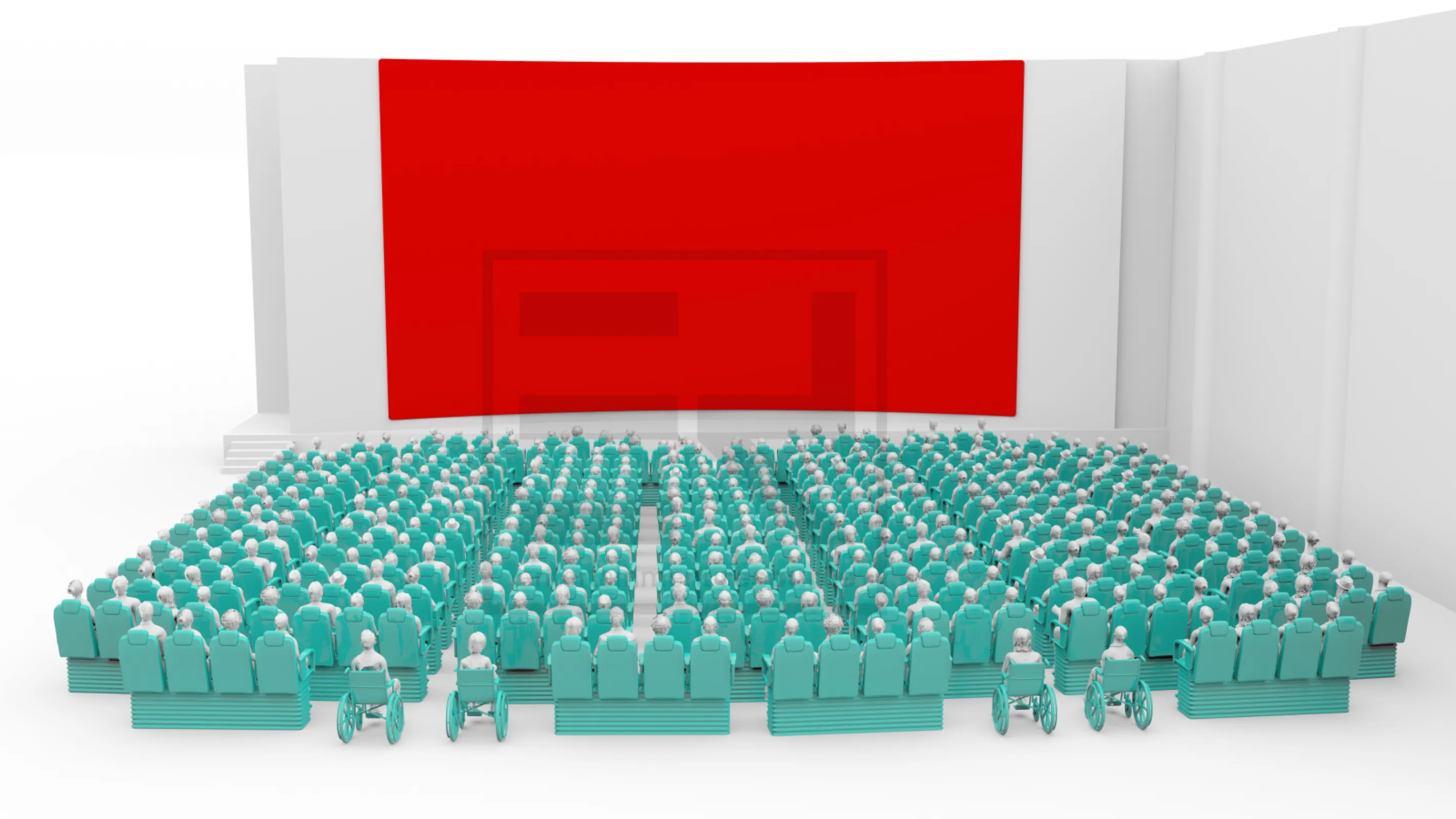 ultimate4D 364 Seats (Top Back View)