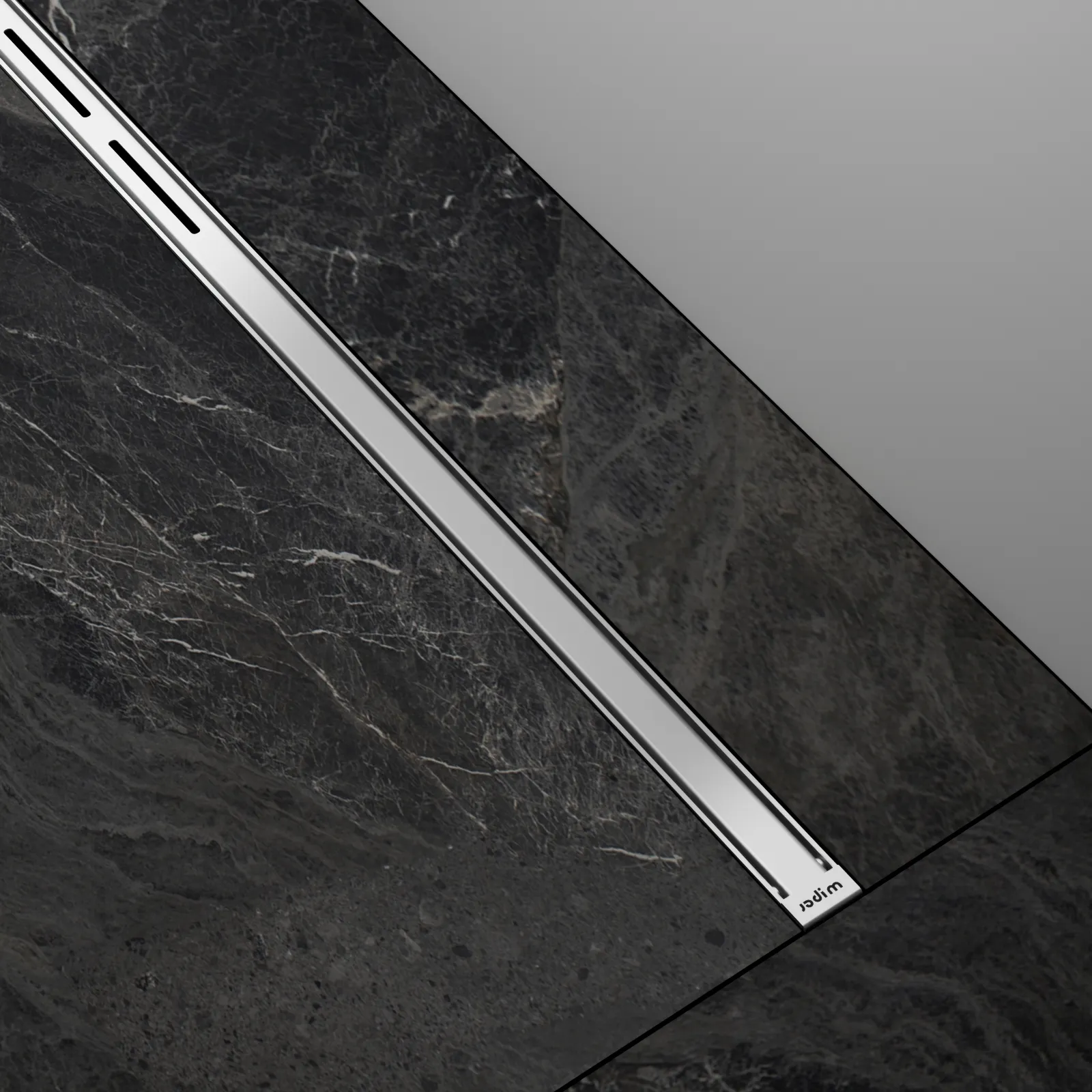 Linear Drain Wiper INTENSI 316 Lan Silver