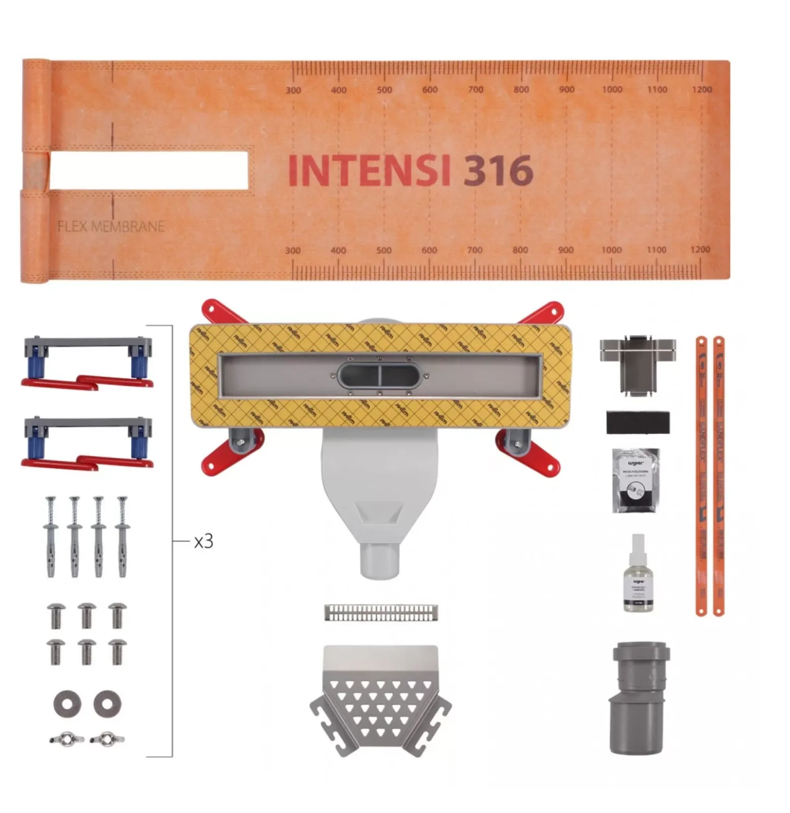 Wiper INTENSI 316 - complete set