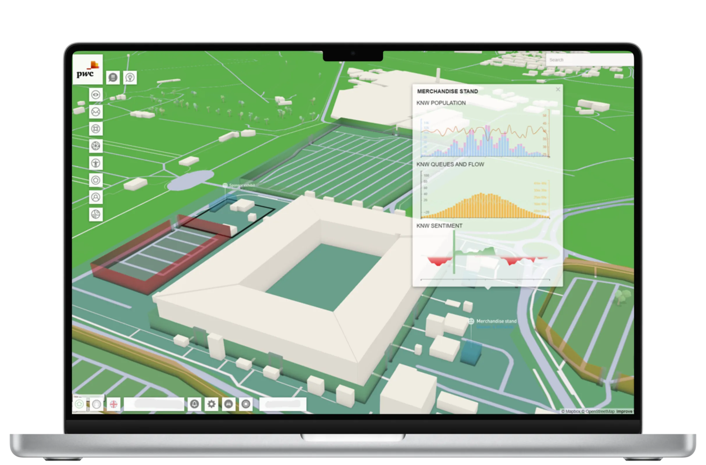 IoT sensor integration for detailed information at merchandise stand