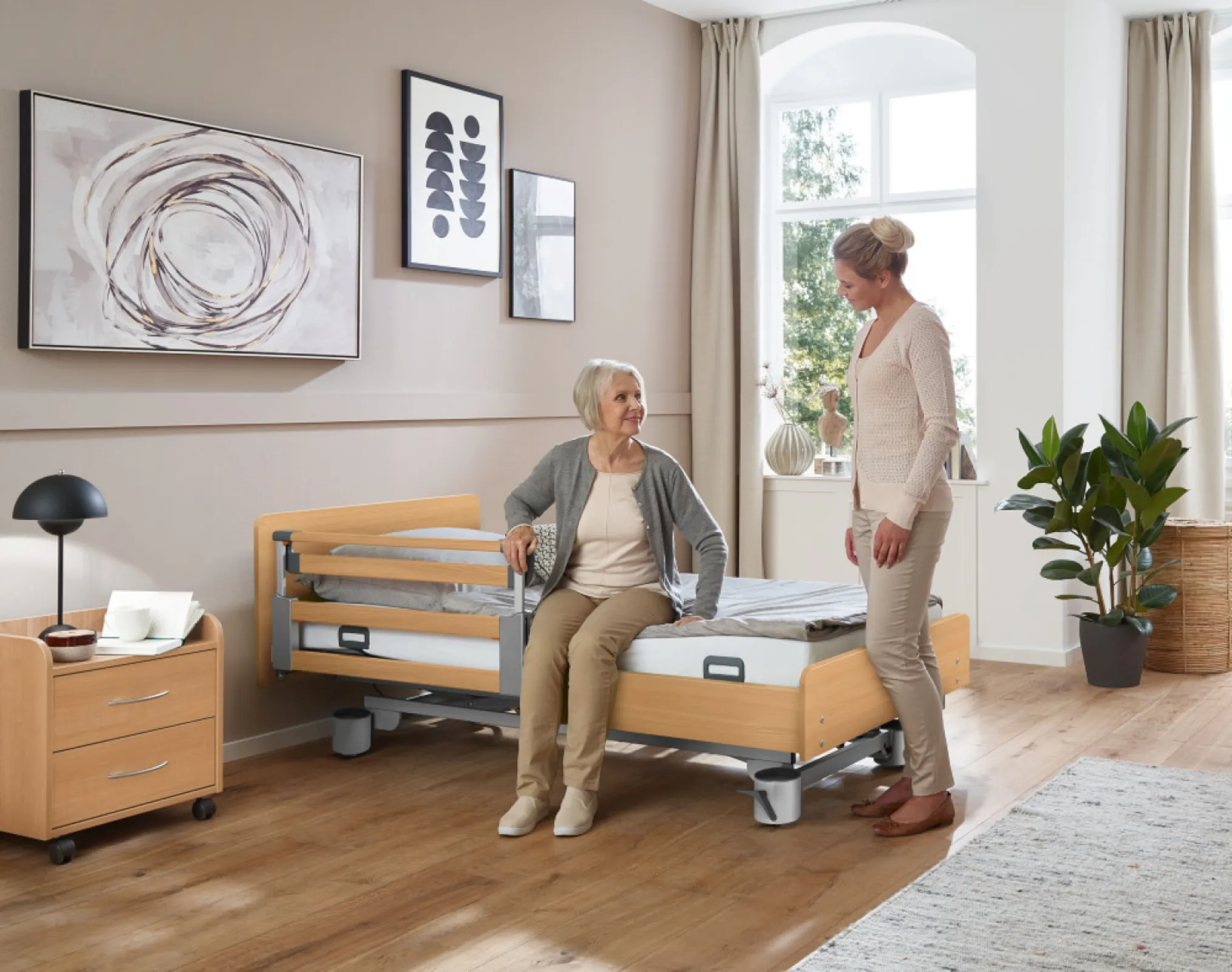 Care bed Regia from Stiegelmeyer Group brand Burmeier