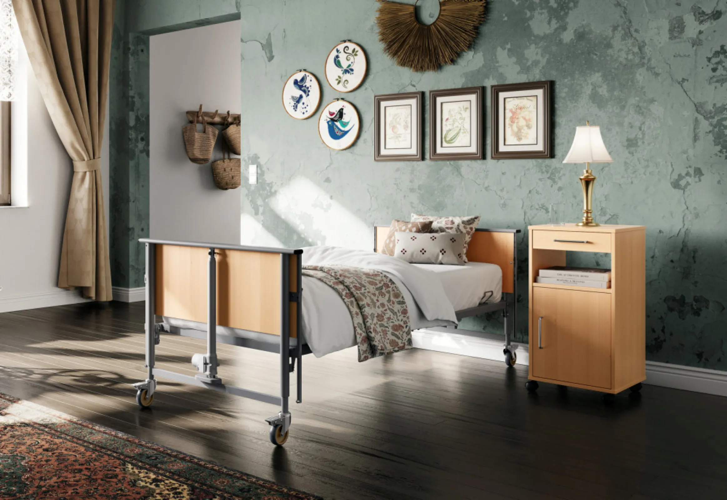 Care bed Dali economic from Stiegelmeyer Group's homecare brand Burmeier