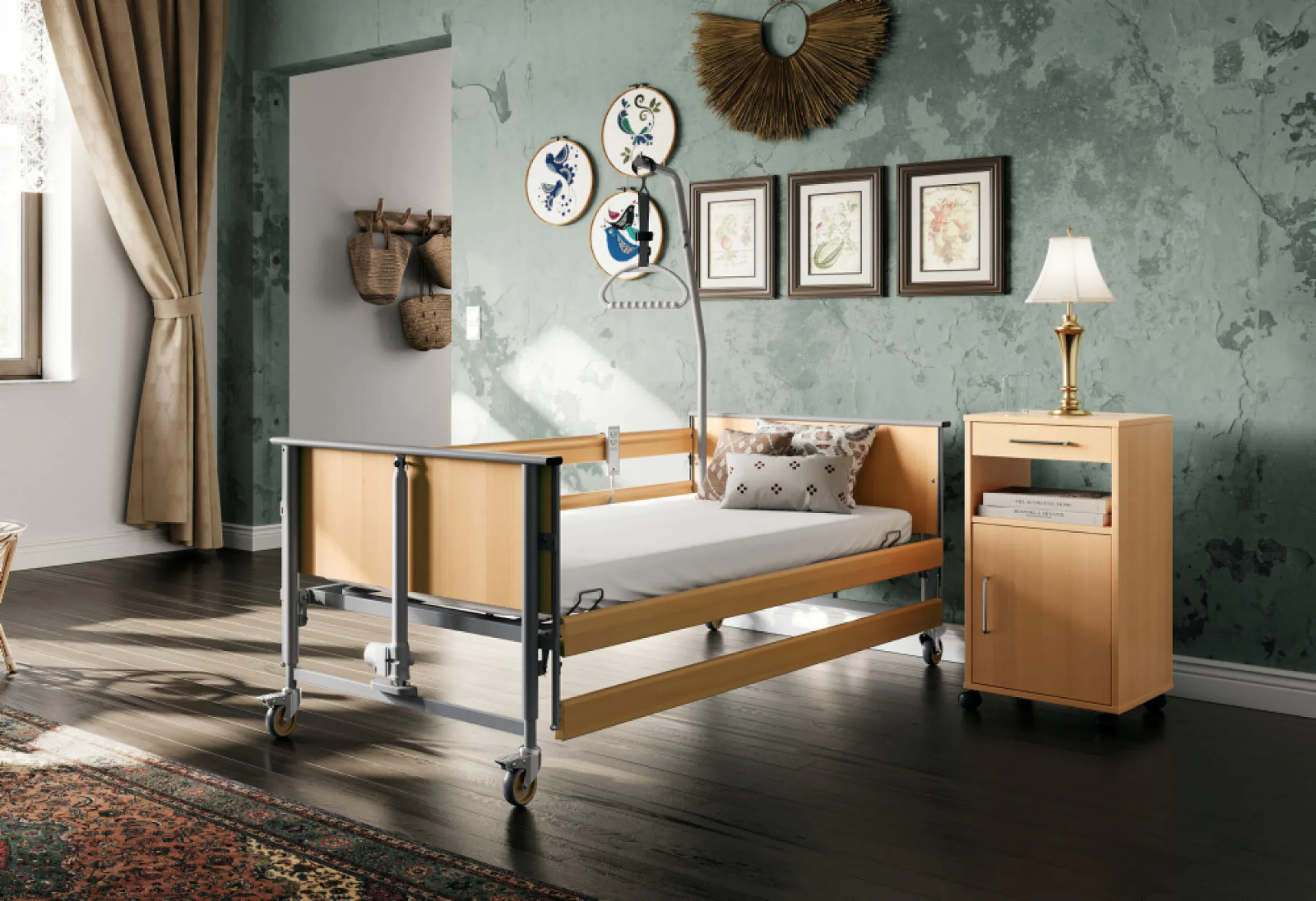 Care bed Dali economic from Stiegelmeyer Group's homecare brand Burmeier