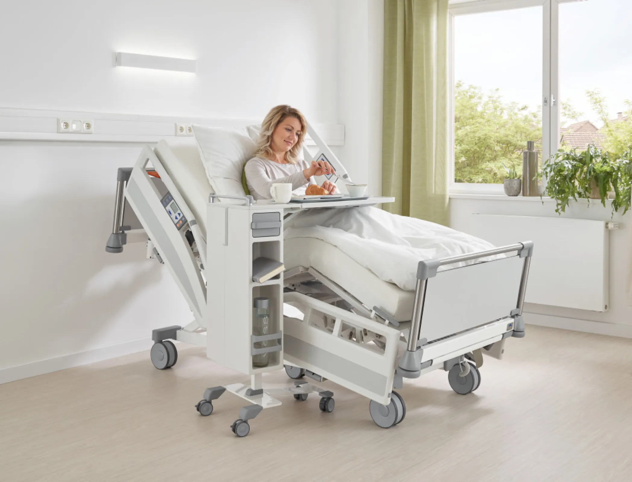 Mobile bedside cabinet Quado from Stiegelmeyer
